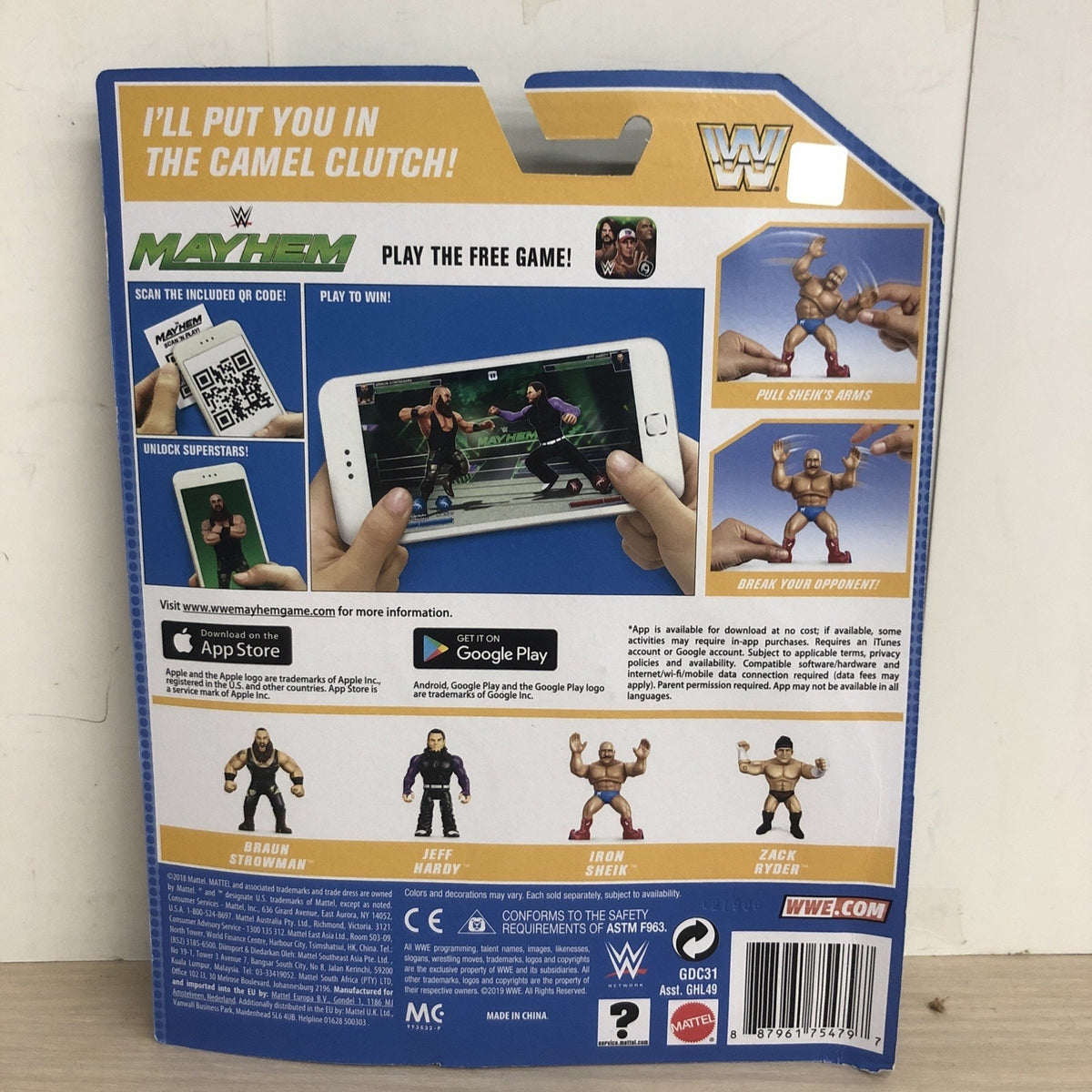 WWE Mattel Retro Series 8 The Iron Sheik Action Figure MOC WWF