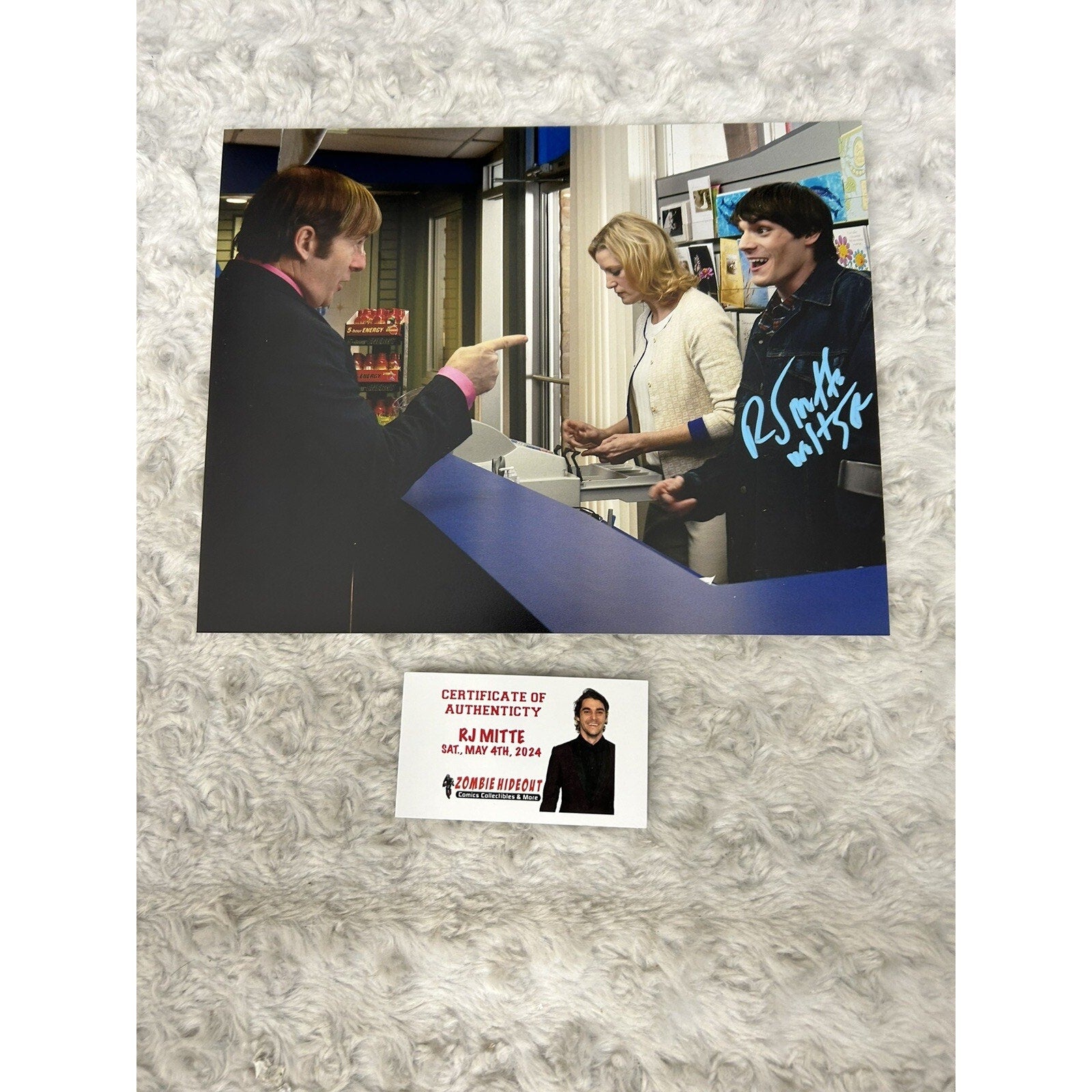 RJ Mitte Signed 8x10 Photo Autographed Breaking Bad Walter Jr + COA