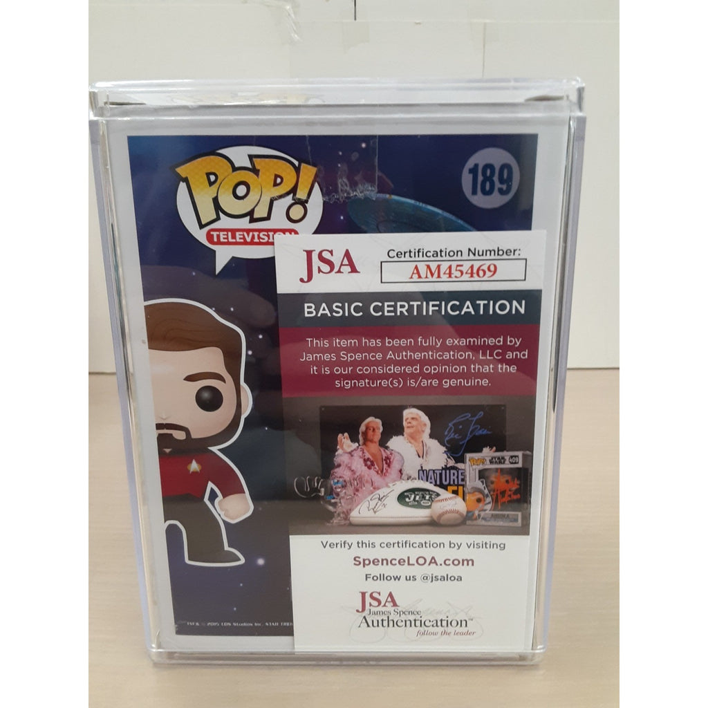 Funko Pop! Star Trek - Will Riker #189 Autograph Signed Jonathan Frakes JSA CoA