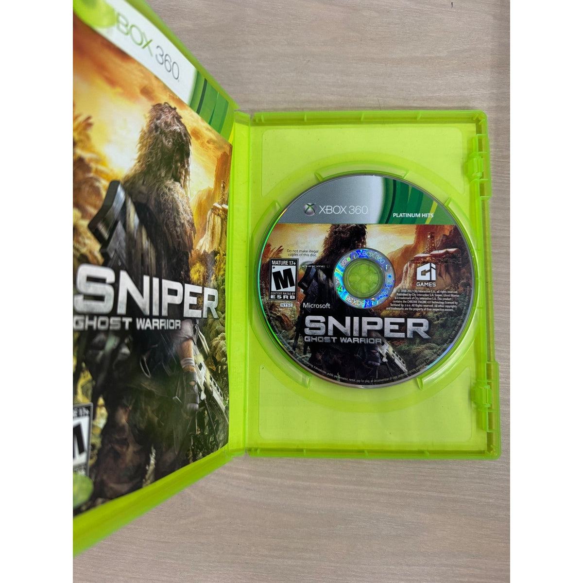 Sniper Ghost Warrior Platinum Hits Xbox 360 Video Game Shooter