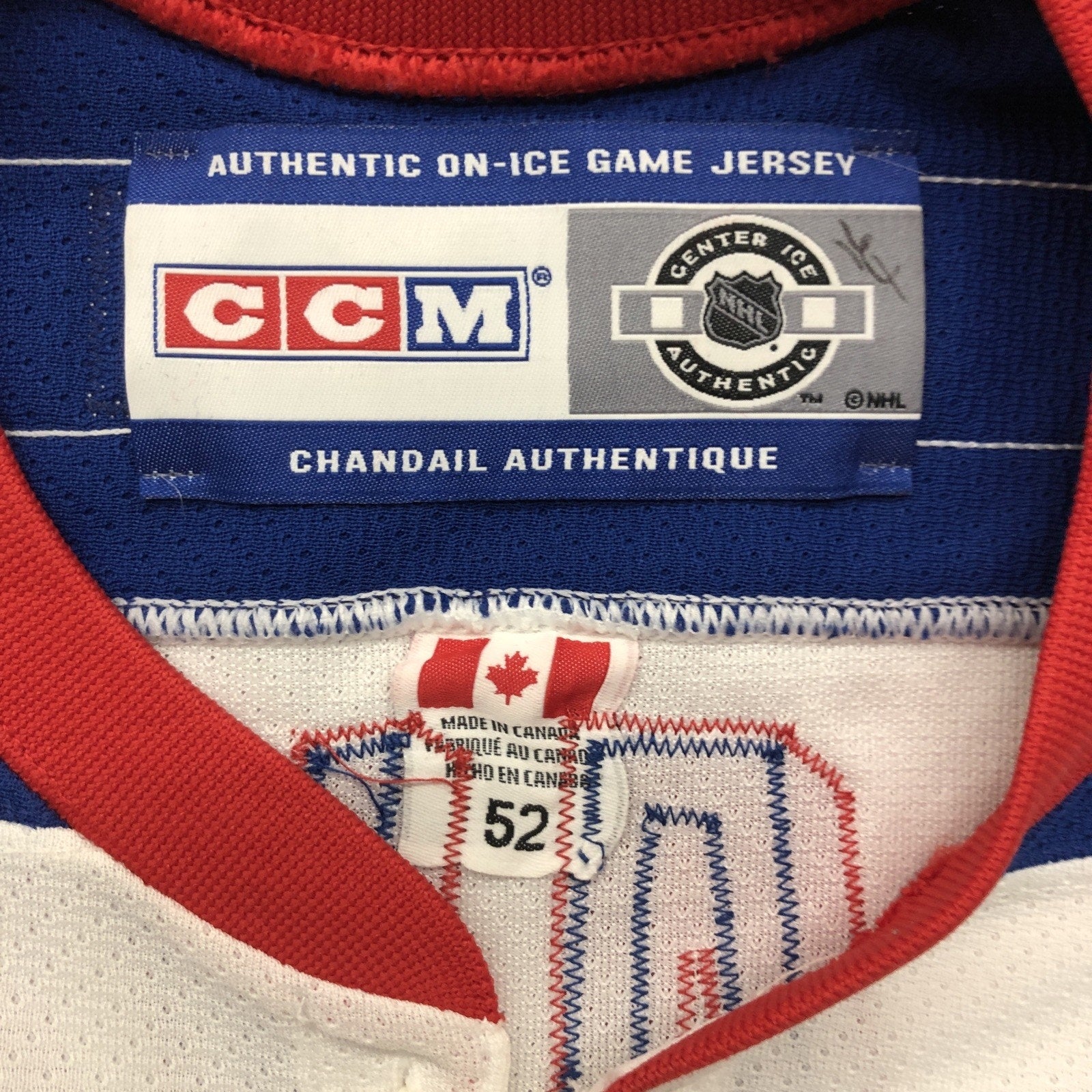 Hlavac Signed New York Rangers CCM Authentic On-Ice Jersey #27 Auto 75th Patch