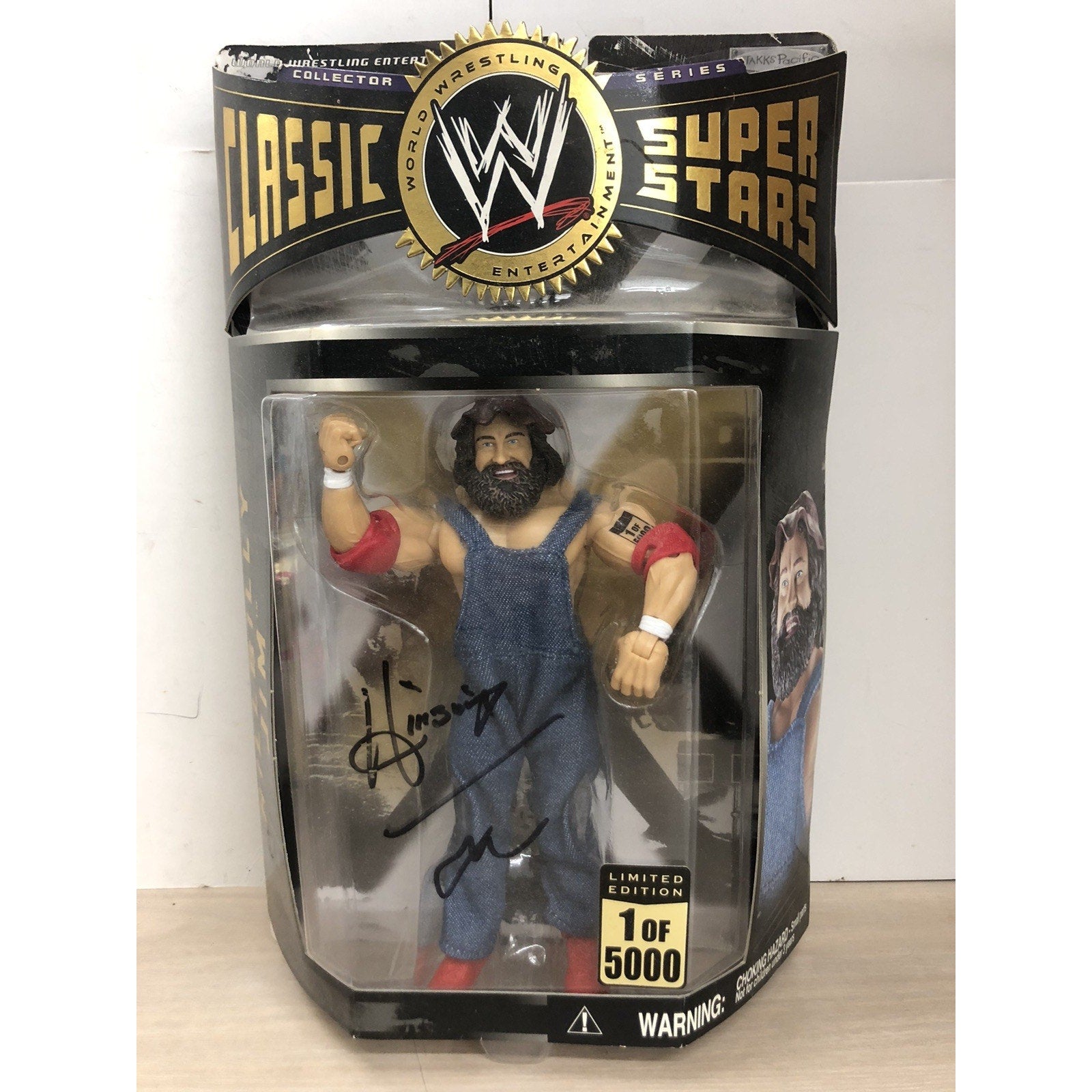 WWE Classic Superstars Hillbilly Jim Limited 1 of 5000 Signed Autograph NO COA