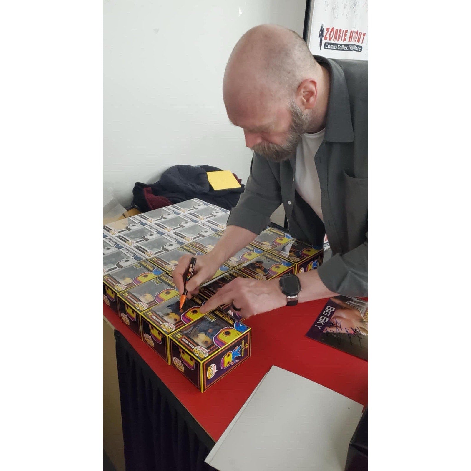 TYLER MANE SIGNED MICHAEL MYERS FUNKO POP 03 Black Light AUTOGRAPH PSA COA