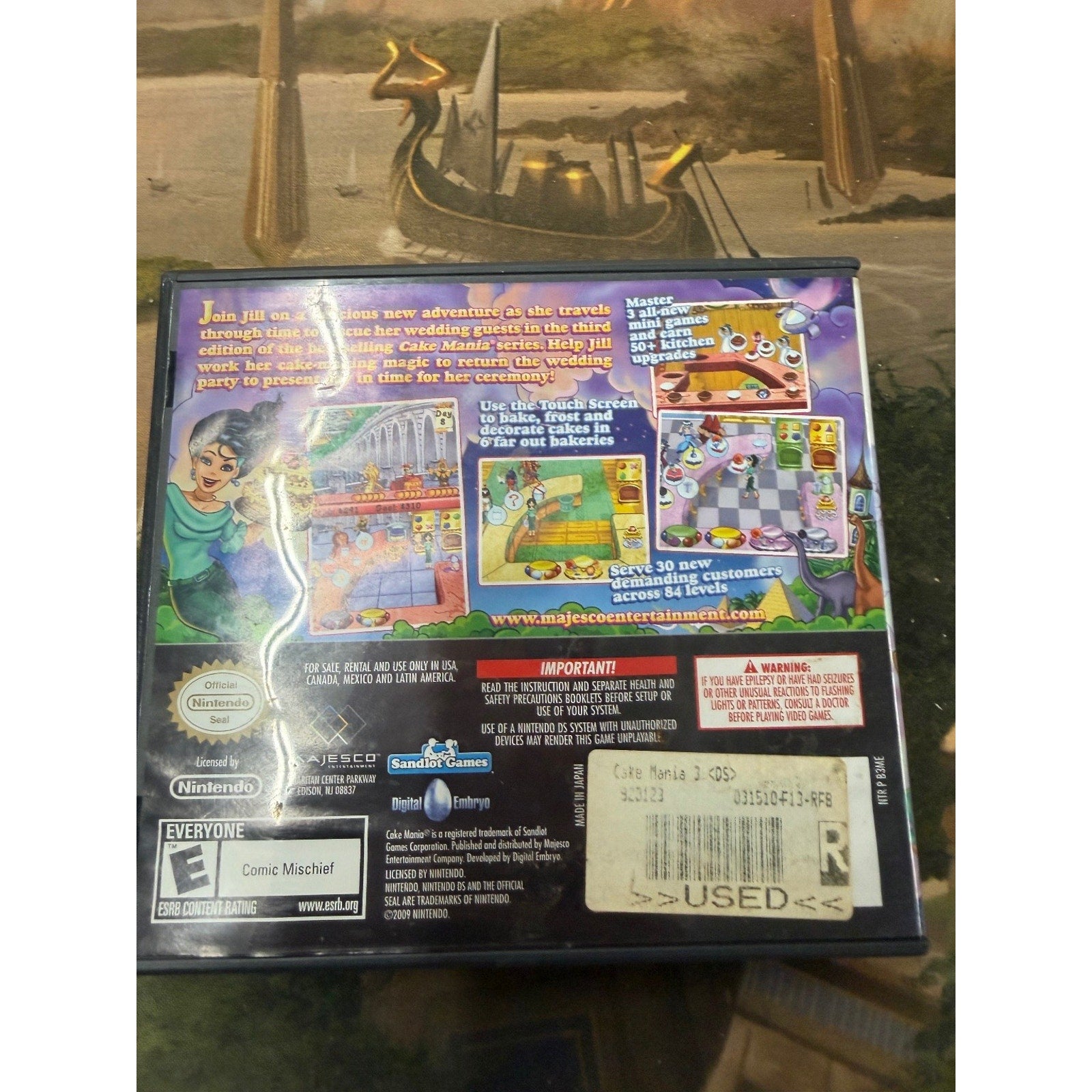 Cooking mania 3 Nintendo DS Video Game