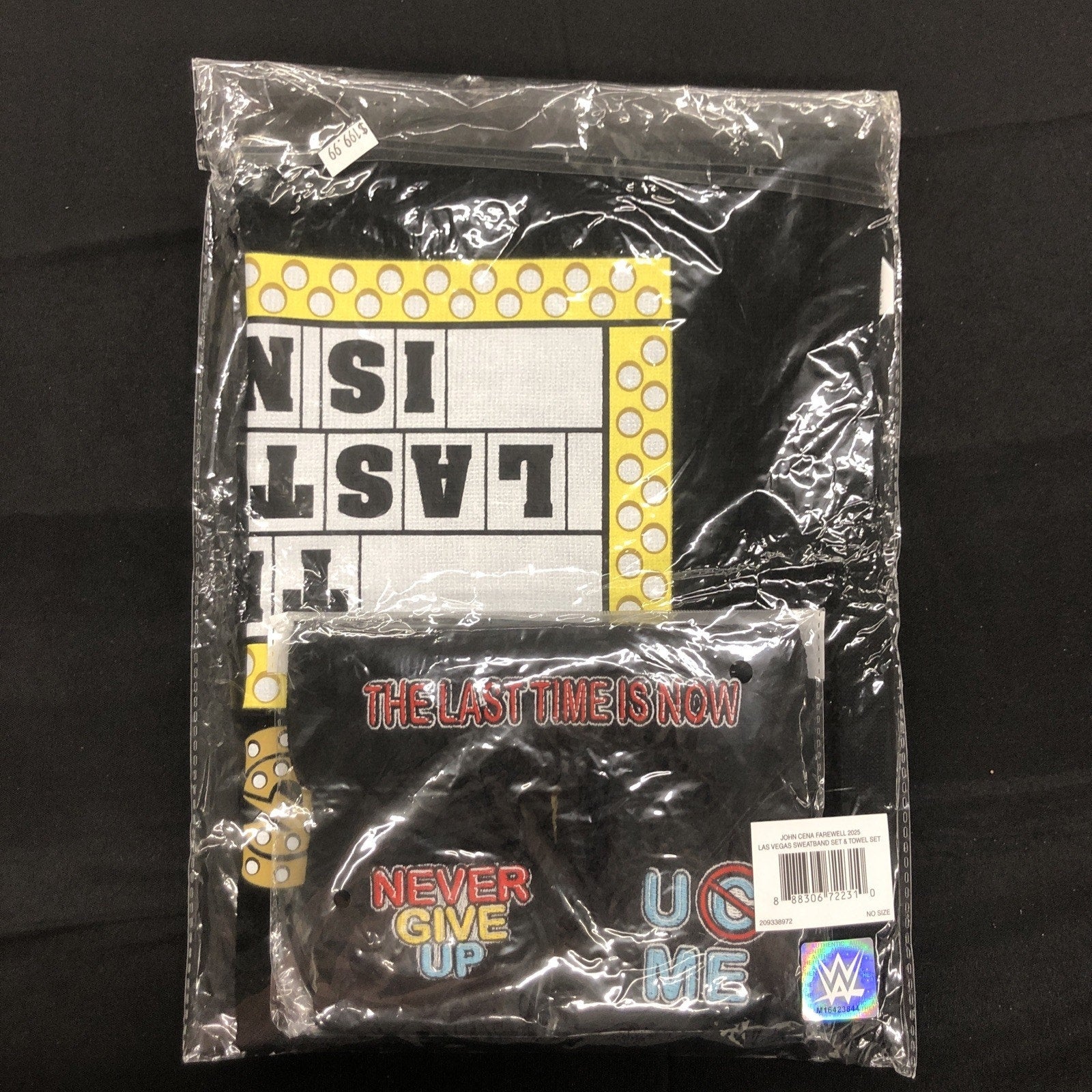 John Cena Last Time Is Now Farewell Tour 2025 Las Vegas Towel Sweatband Set WWE