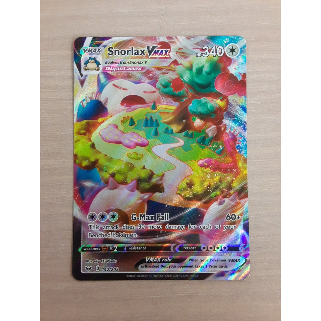 Snorlax VMAX 142/202 Swsh01: Sword & Shield Holo
