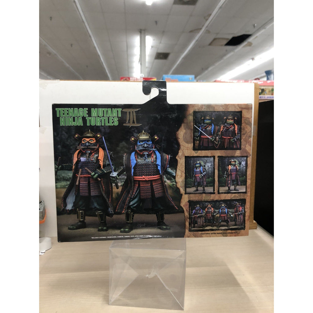 NECA Teenage Mutant Ninja Turtles Time III 3 Movie Michelangelo Leonardo 2 Pack