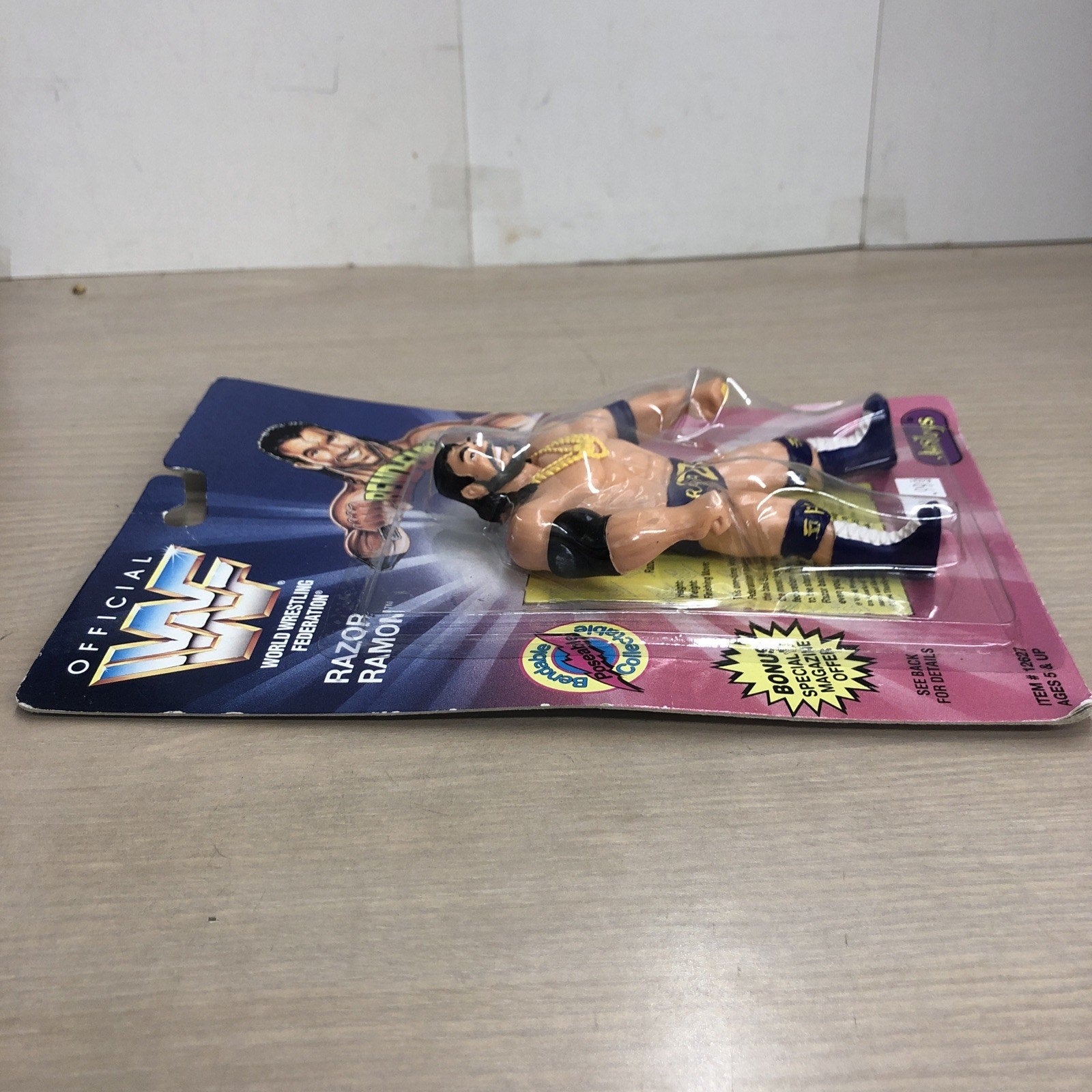 RAZOR RAMON BEND-EMS WWF WRESTLING SCOTT HALL JUST TOYS 1994 SEALED VINTAGE