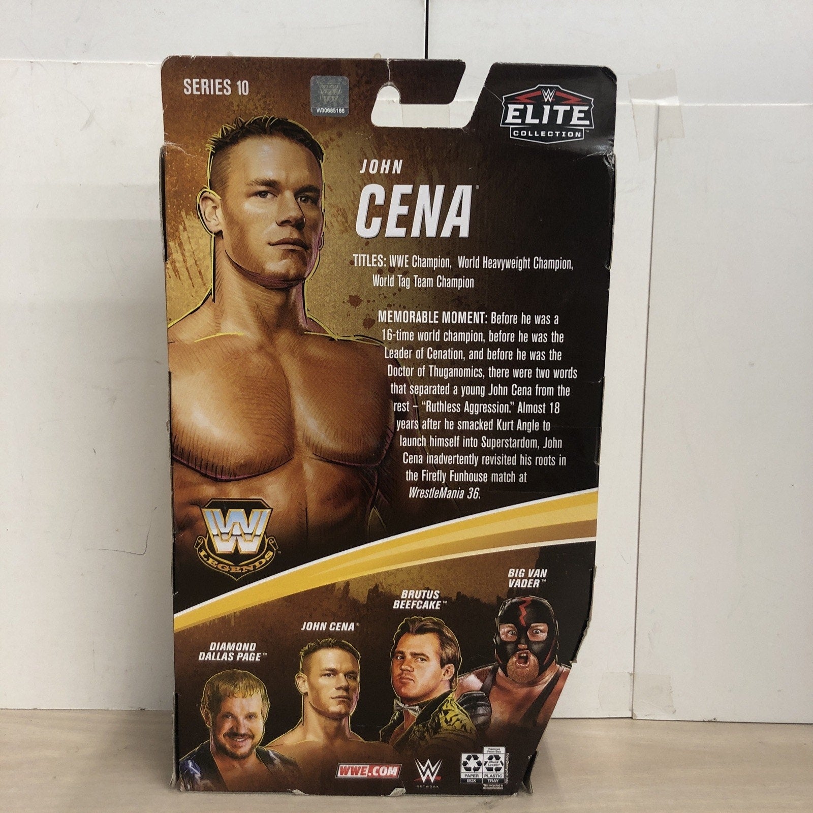 Mattel WWE Legends Wrestling Elite Collection John Cena Action Figure