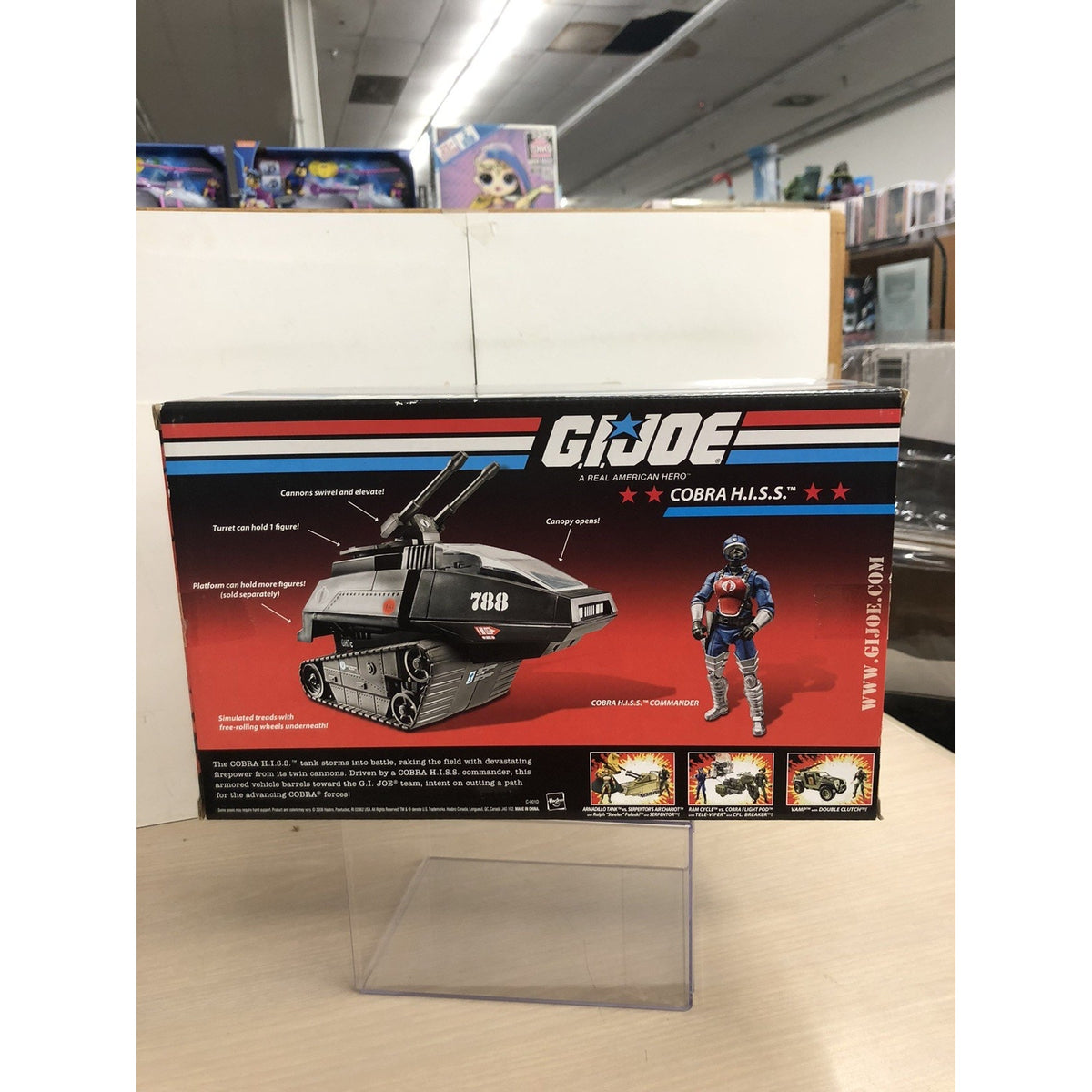 GI JOE Cobra H.I.S.S. Tank with HISS Commander 2008 25th Anniversary