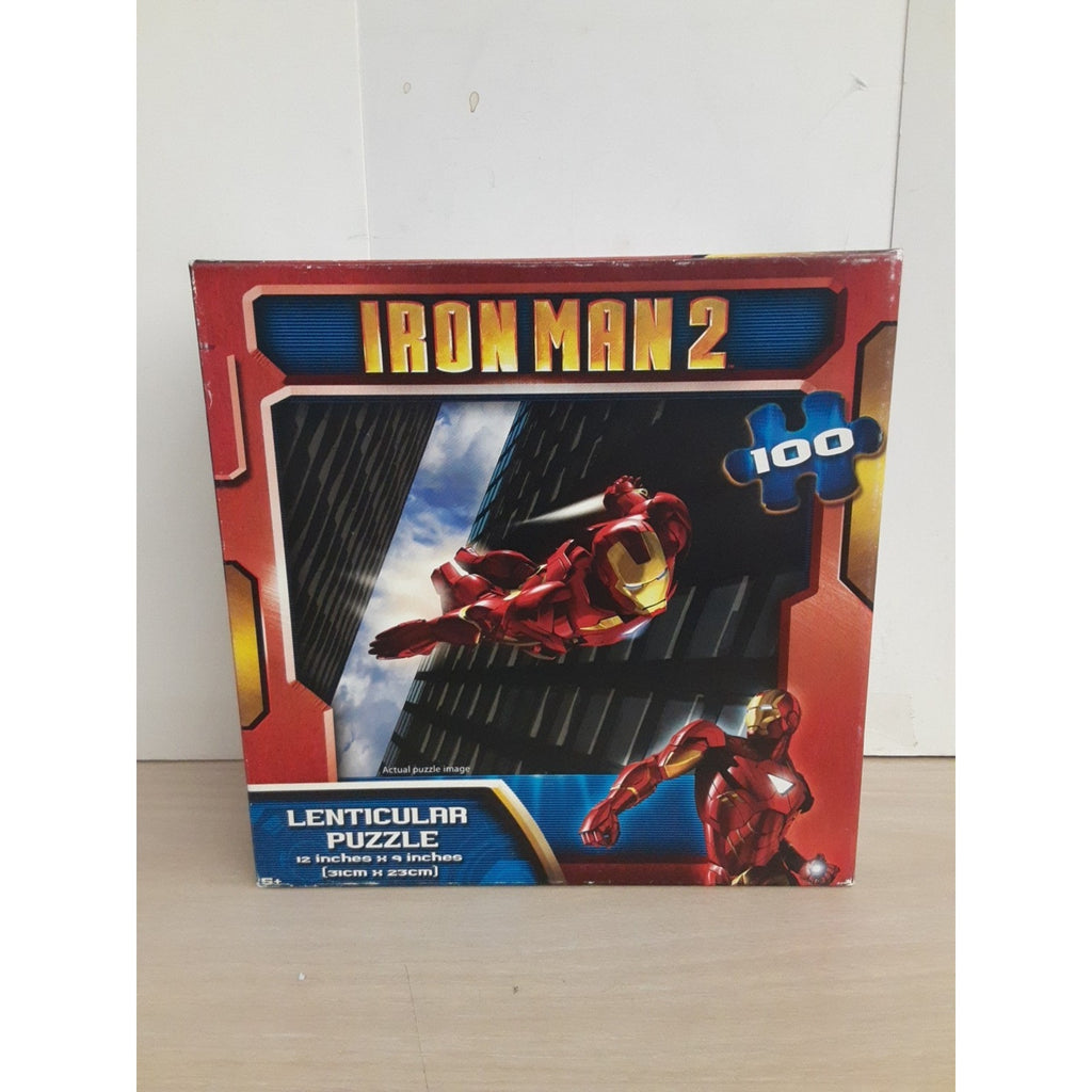 2010 Cardinal Marvel Iron Man 2 Lenticular 100 Piece Jigsaw Puzzle