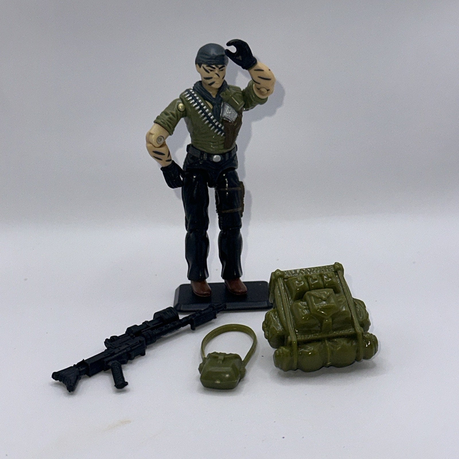 1987 Tunnel Rat v1 Figure Card Vintage G.I. GI Joe 3.75 ARAH *Near Complete
