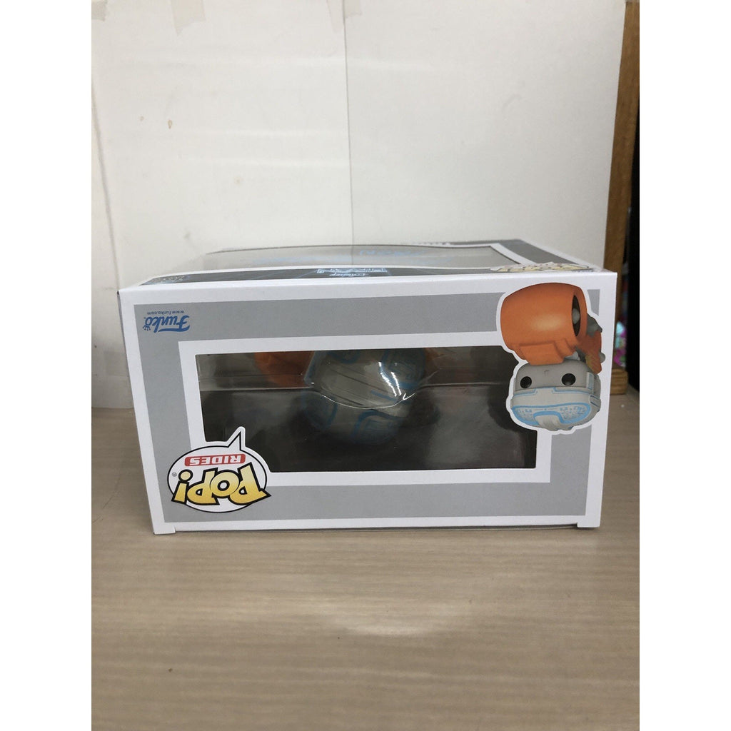 TRON - ON LIGHT CYCLE - #134 - SIGNED FUNKO POP - BRUCE BOXLEITINER - OCCM CoA