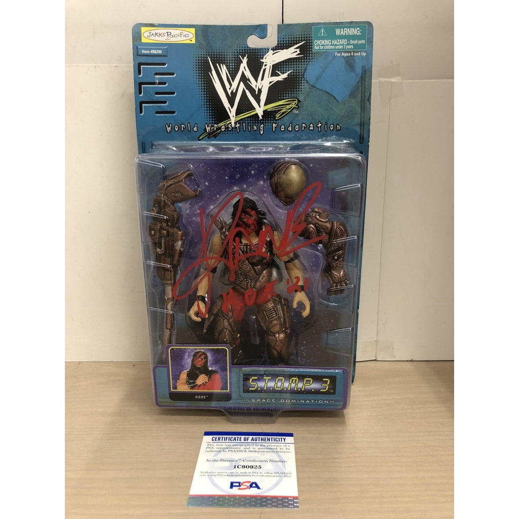 KANE Signed Autograph Jakks Pacific WWF Stomp 3 Space Domination 1998 PSA COA