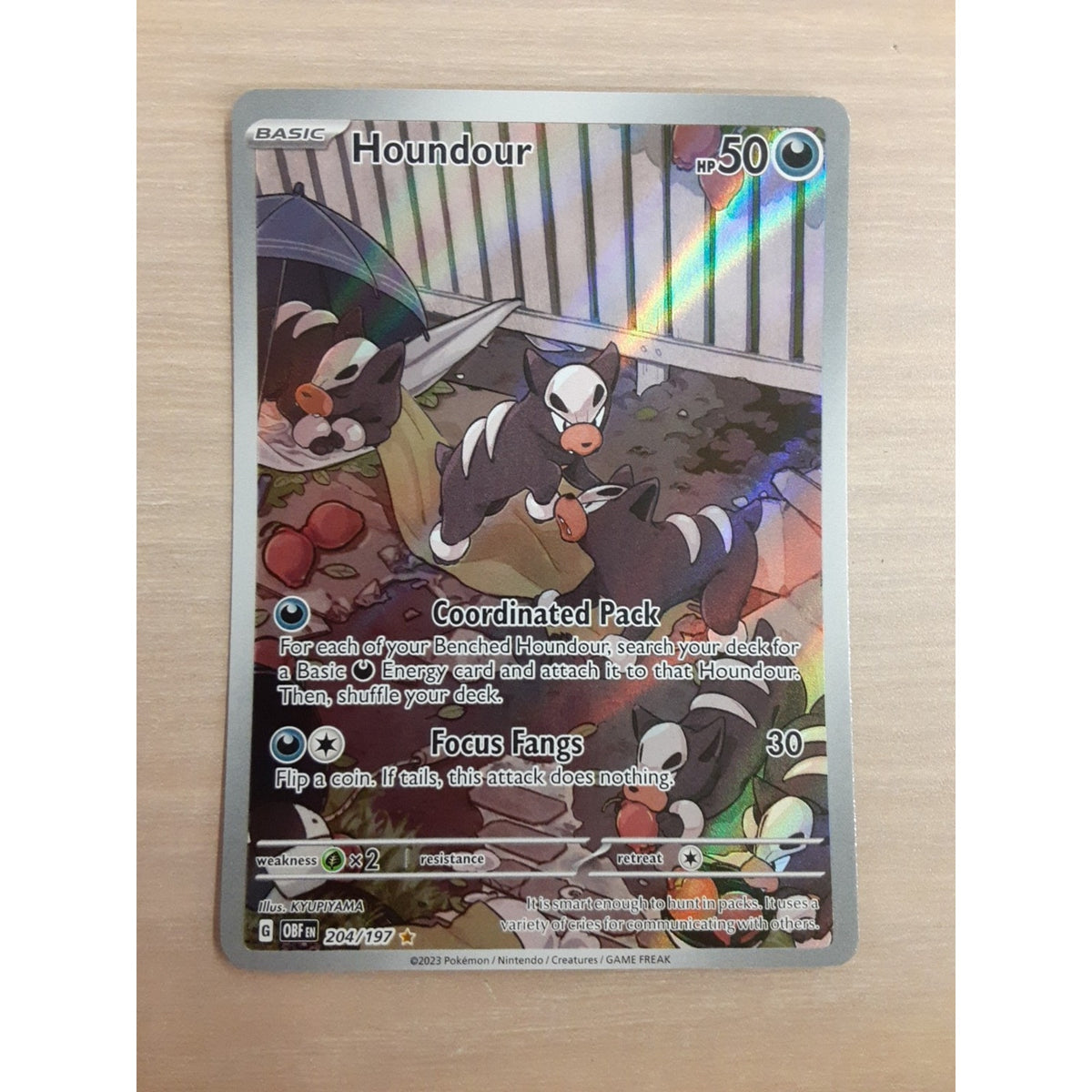 Houndour 204/197 SV03: Obsidian Flames Holo
