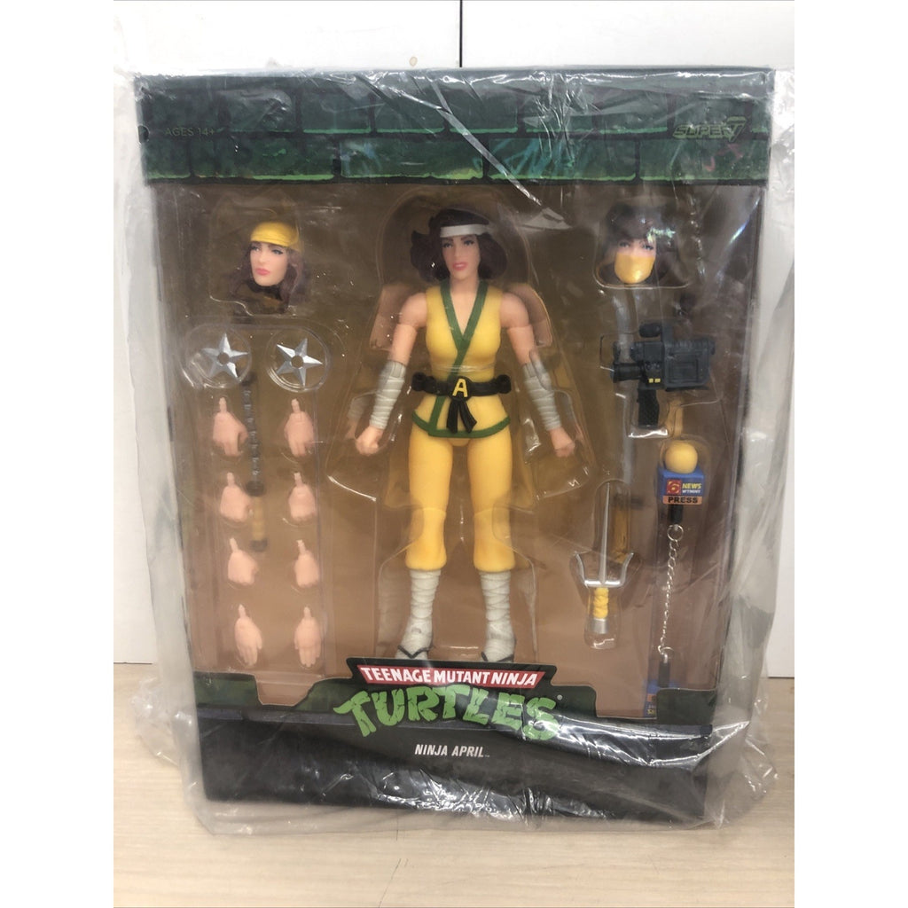 Super7 ULTIMATES! Teenage Mutant Ninja Turtles Ninja April 7" TMNT Action Figure