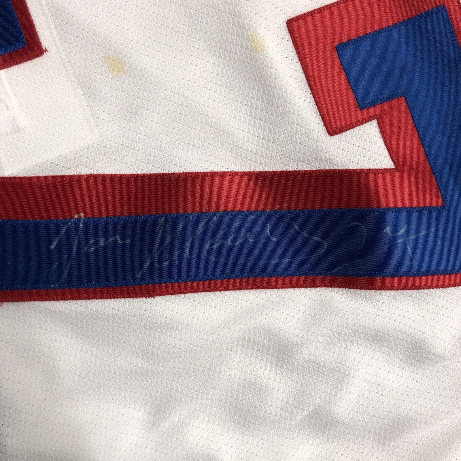 Hlavac Signed New York Rangers CCM Authentic On-Ice Jersey #27 Auto 75th Patch