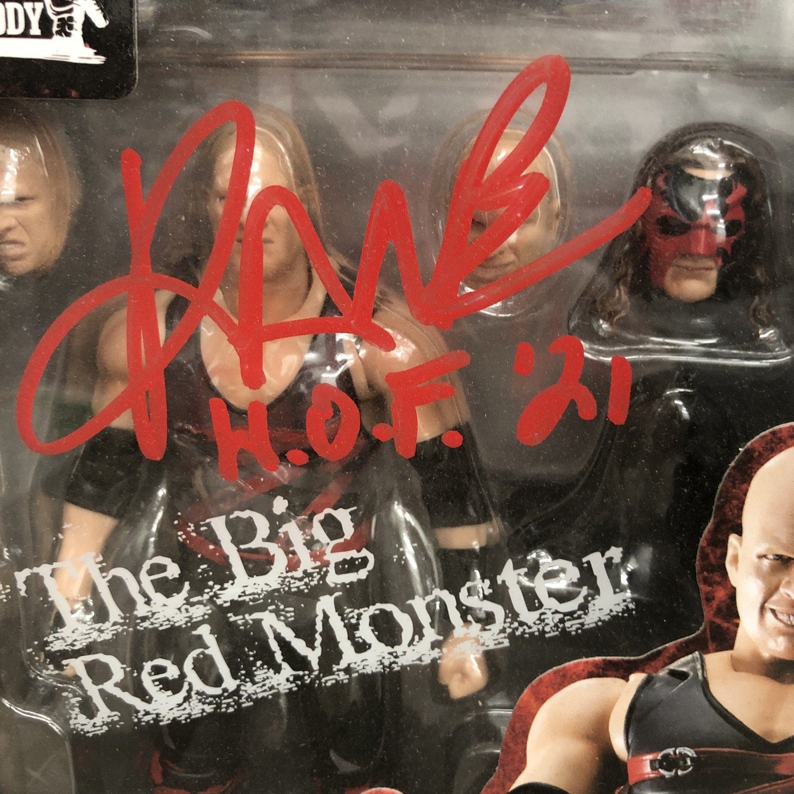 KANE WWE - SH FIGUARTS BANDAI FIGURE BIG RED MONSTER AUTOGRAPH SIGNED PSA COA