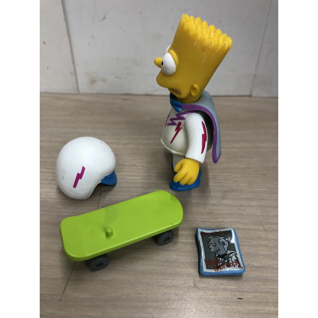 The SIMPSONS world of springfield DAREDEVIL BART Playmates LOOSE COMPLETE