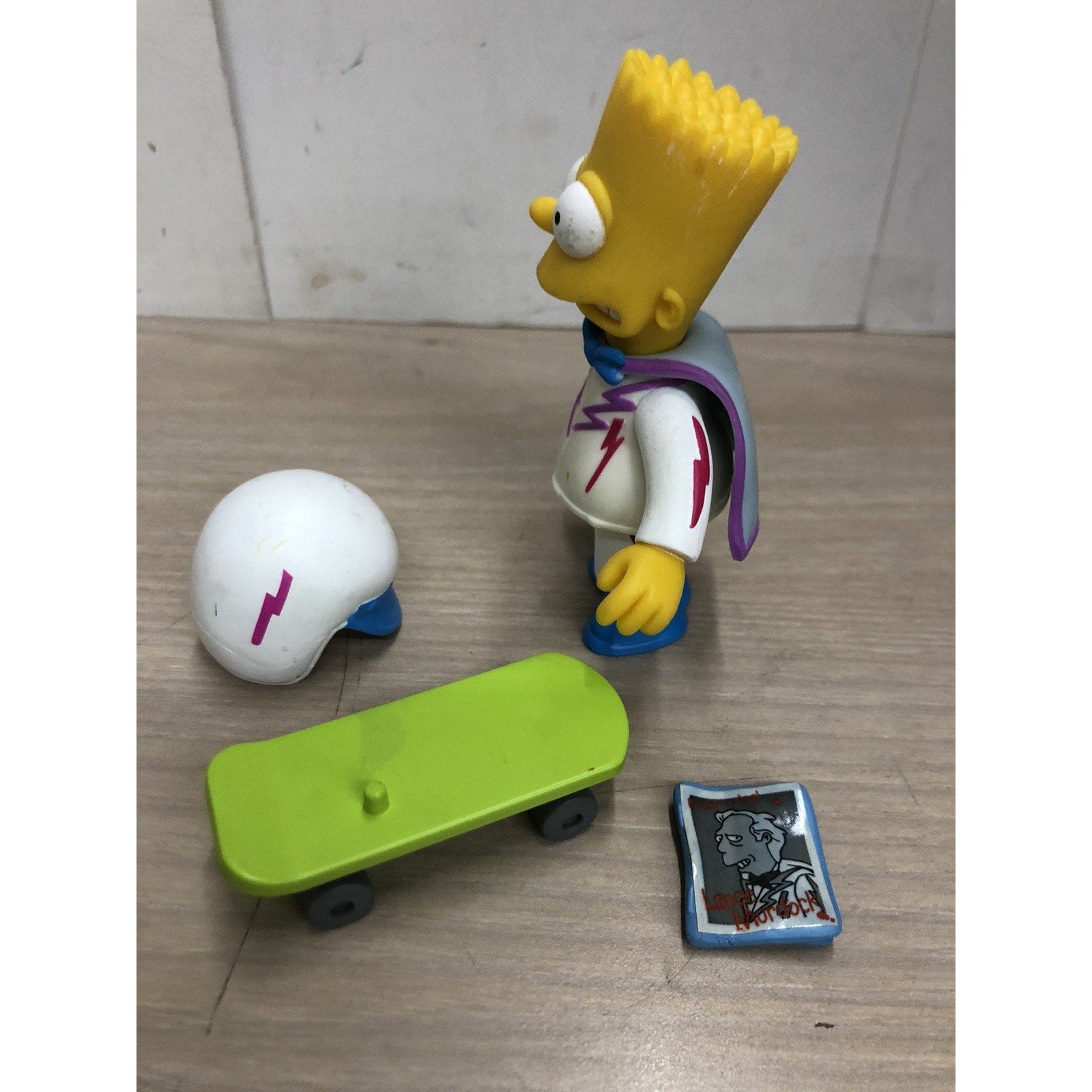 The SIMPSONS world of springfield DAREDEVIL BART Playmates LOOSE COMPLETE
