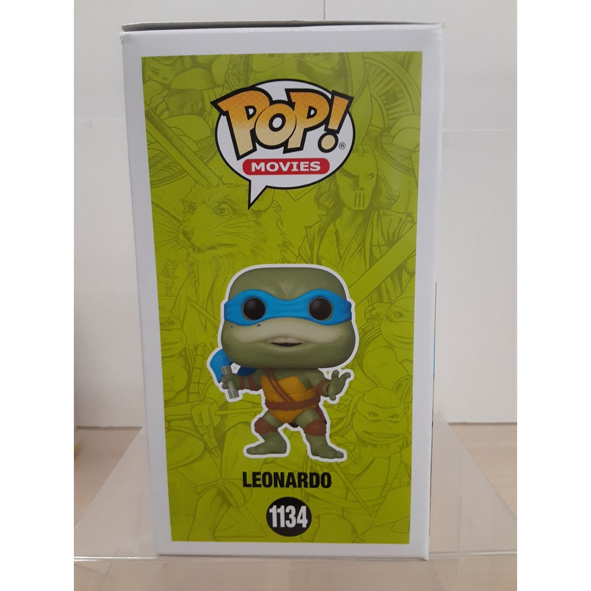 Brian Tochi Signed TMNT #1134 Leonardo Funko Pop w/ Inscription "Cowabunga Dude"