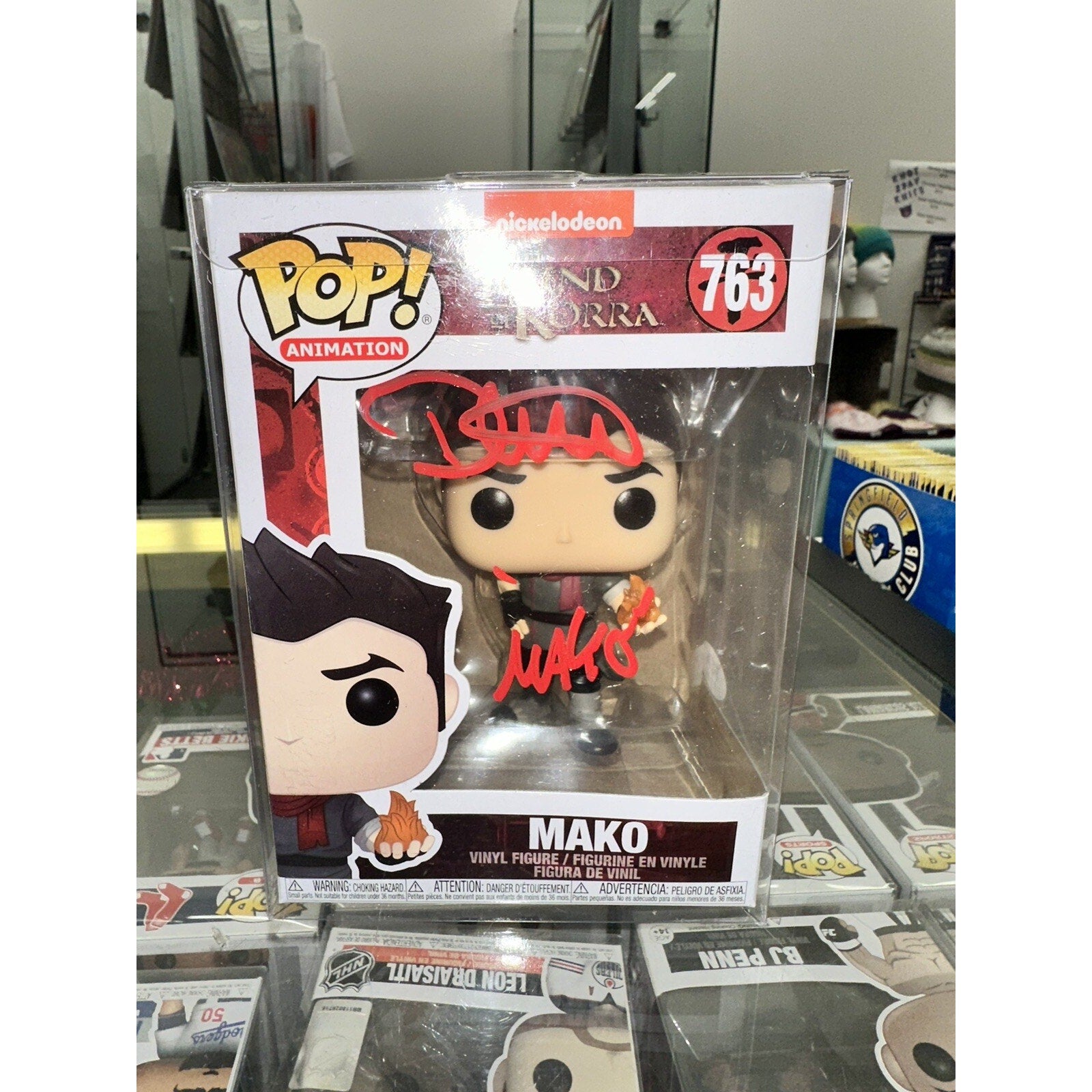 David Faustino Signed Mako Funko Pop #763 Autographed Legend of Korra PSA