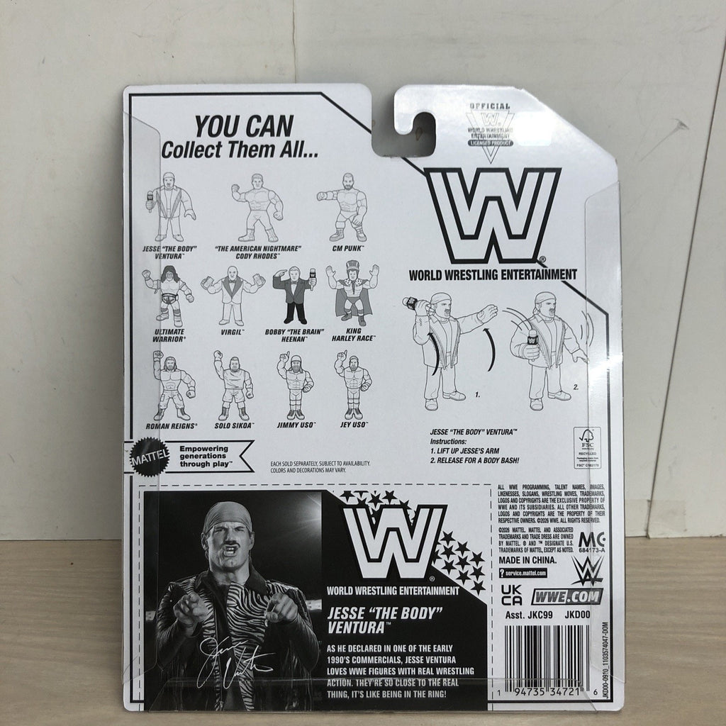 WWE WWF Jesse The Body Ventura Retro Mattel Action Figure