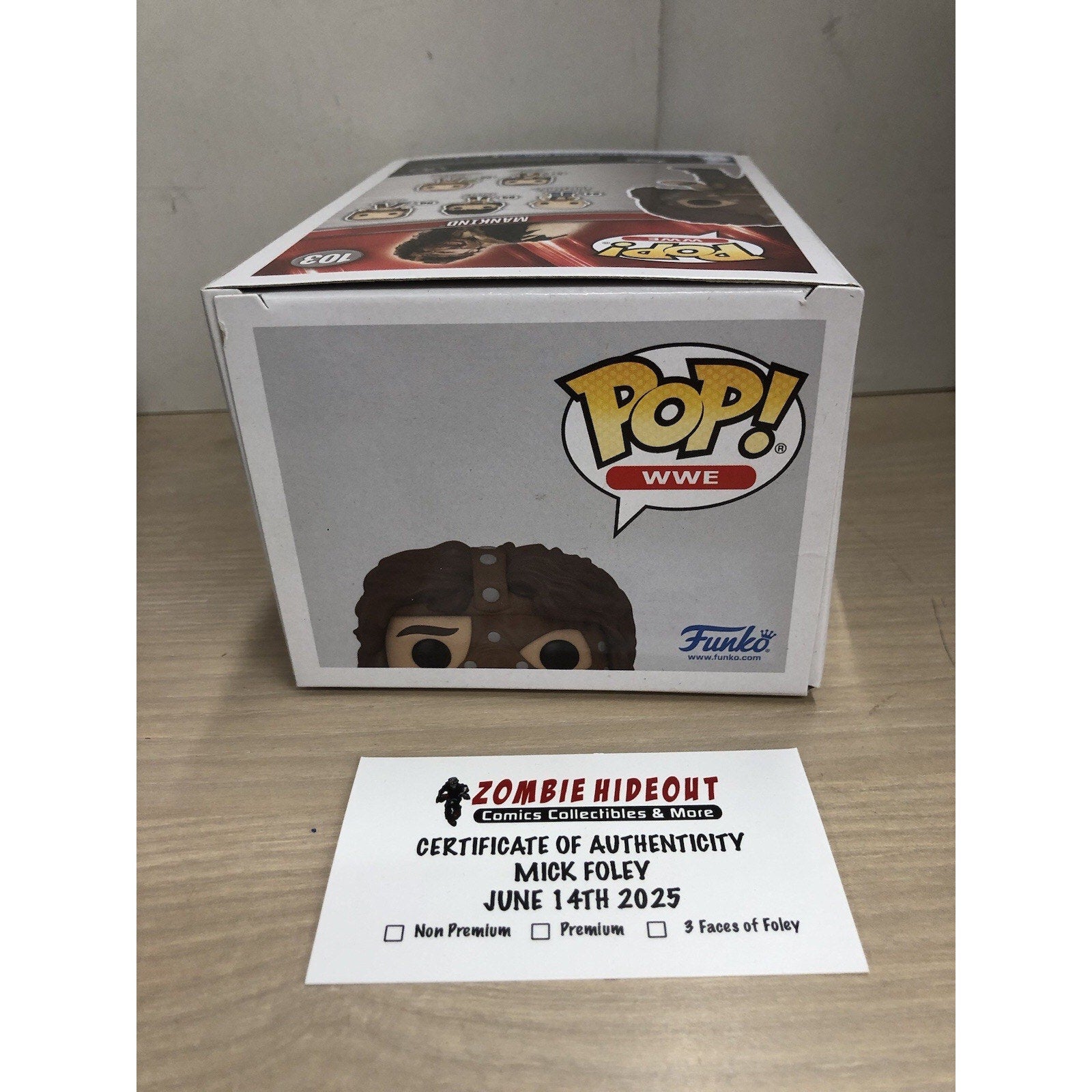 MANKIND Signed Funko Pop #103 W/ Inscription Autograph Store CoA Mick Foley