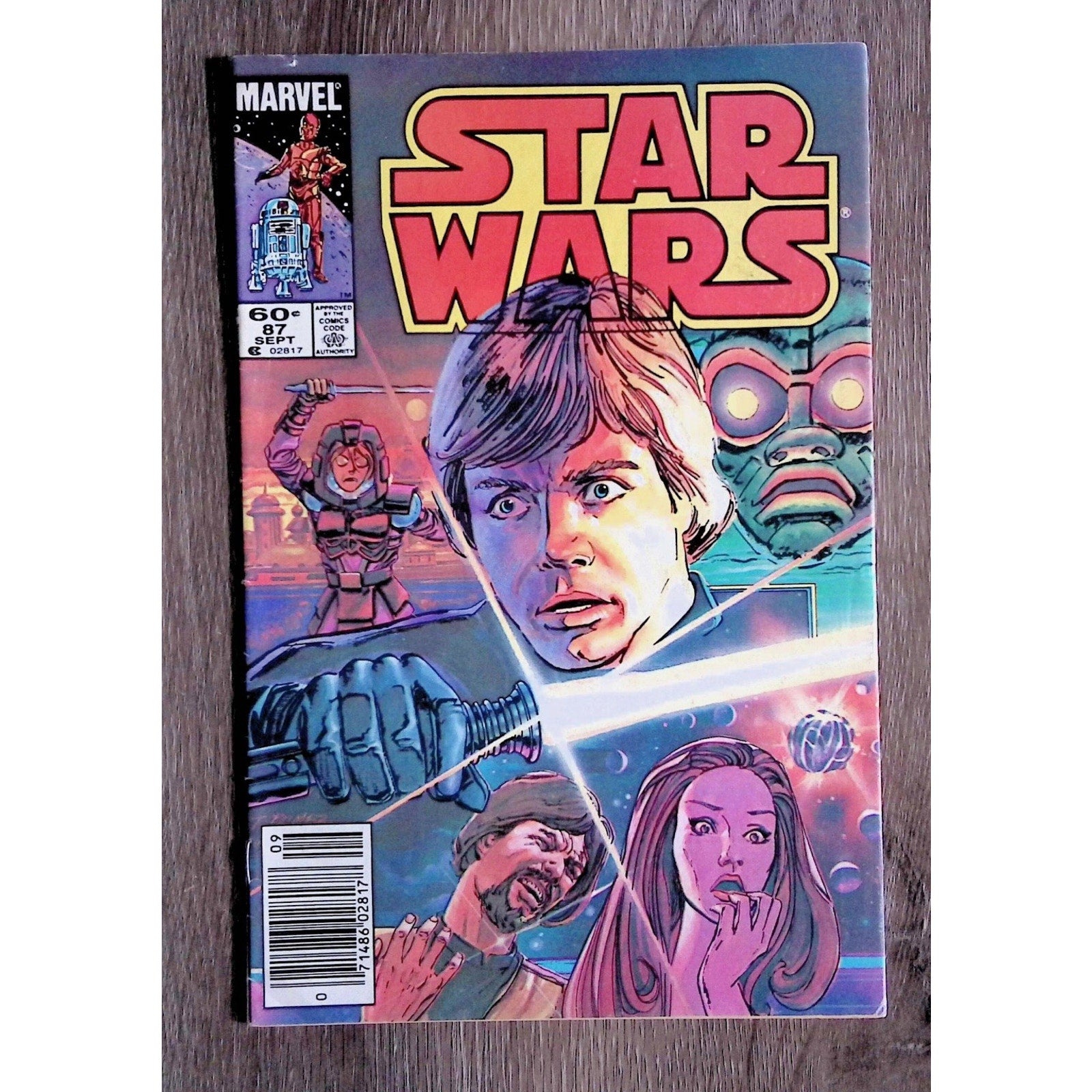 Star Wars #87 Marvel Comics Luke Skywalker Tom Palmer 1987 Newsstand
