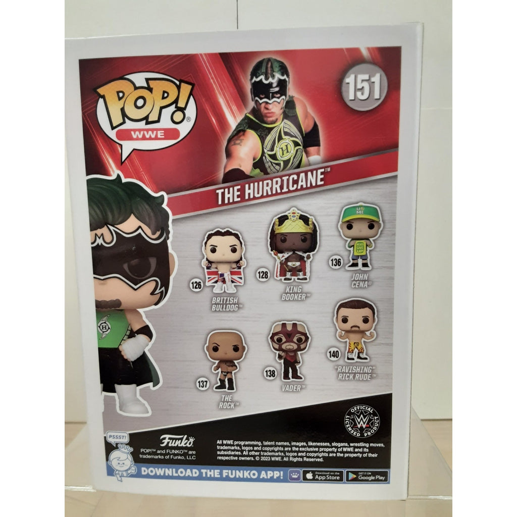 Funko Pop WWE 151 Target Exclusive The Hurricane Signed Autograph JSA COA