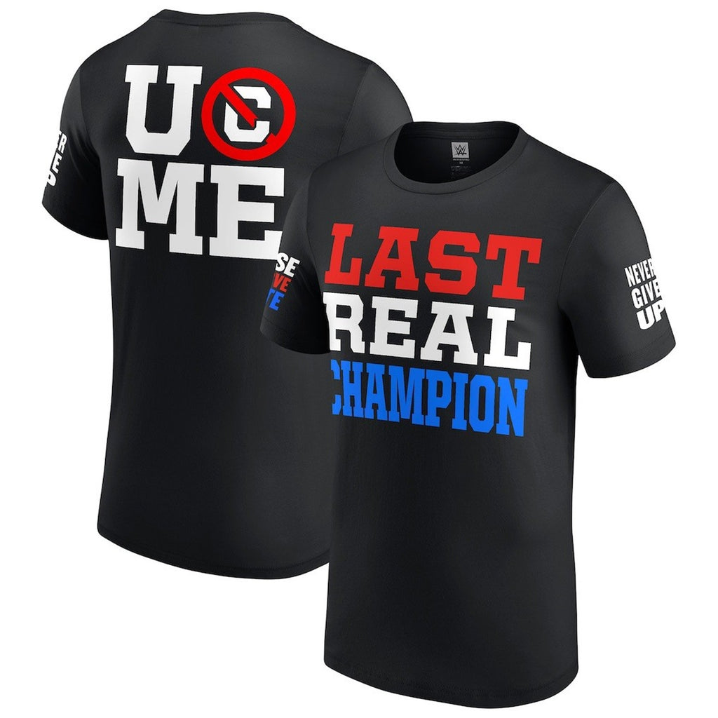WWE John Cena Last Real Champion Black T-Shirt 2XL