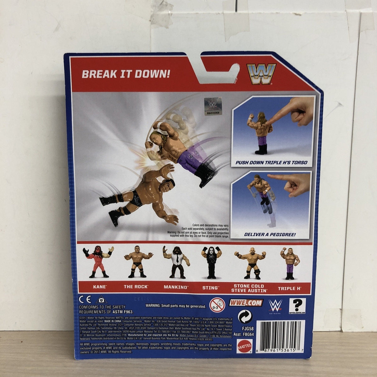 WWE Mattel Retro Series Triple H Hasbro Style Action Figure Mattel 2017 DX WWF