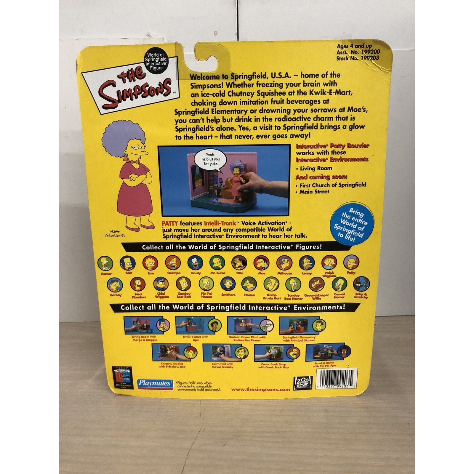 The Simpsons World Of Springfield Patty Bouvier Action Figure Playmates