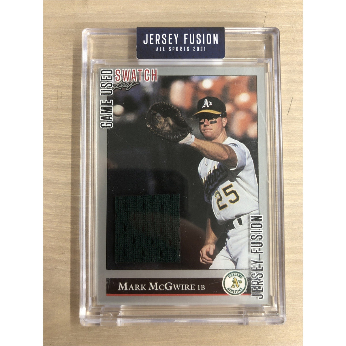 2021 Jersey Fusion All Sports Edition Mark McGwire Game Used Patch