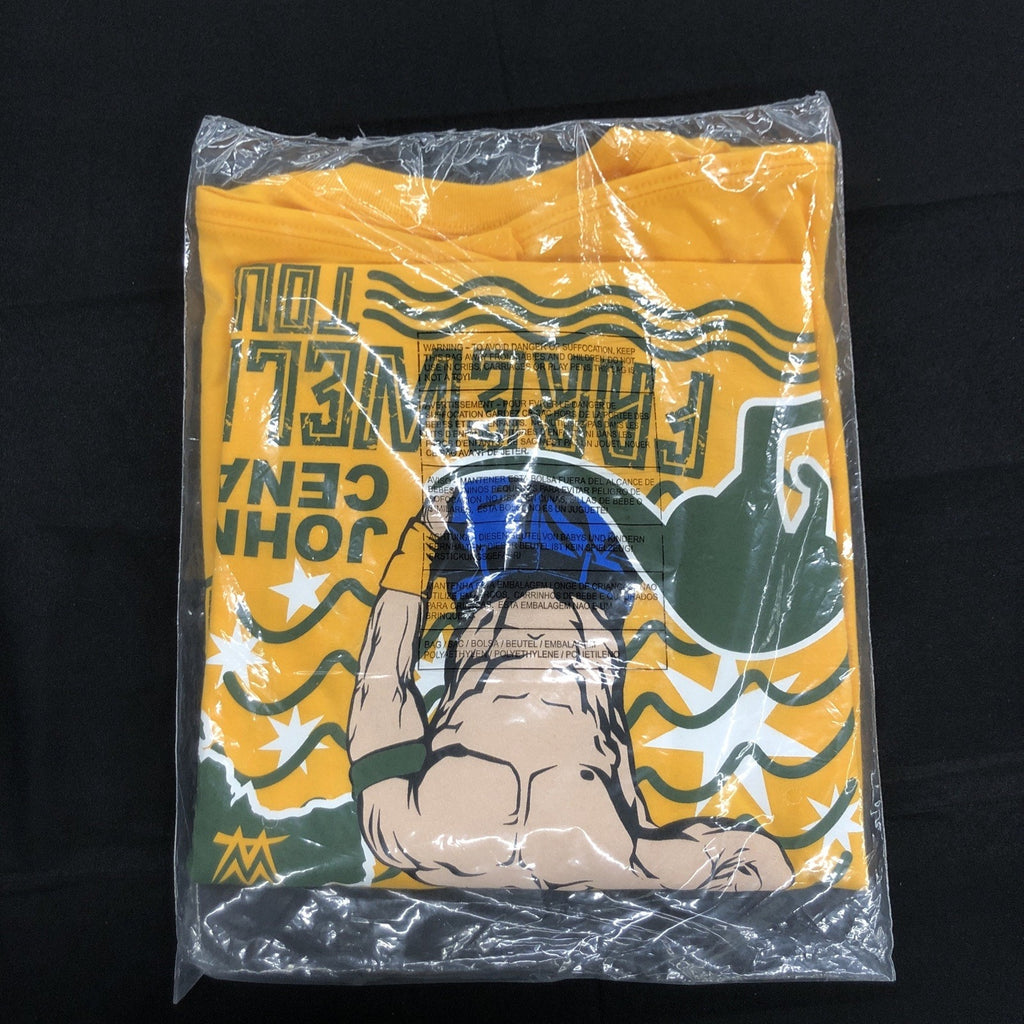 WWE John Cena Farewell Tour 2025 Perth Yellow T-Shirt 2XL