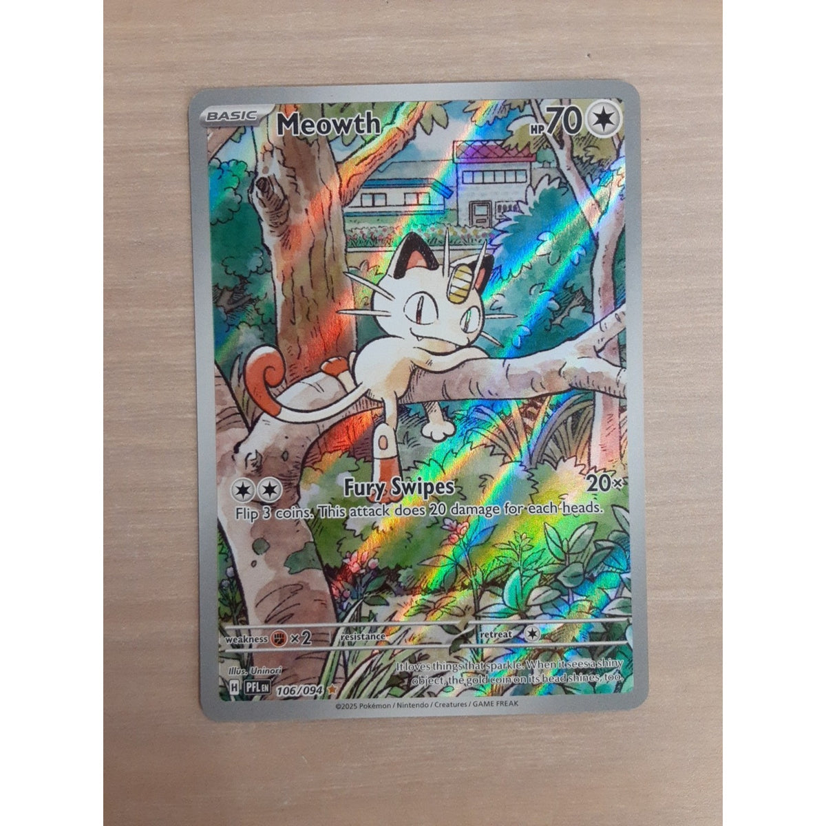 Meowth 106/094 Me02: Phantasmal Flames Holo