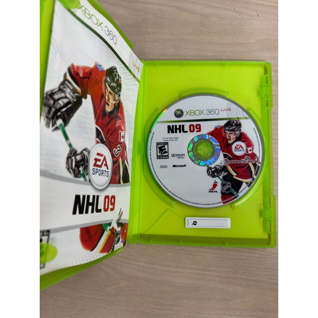 NHL 09 Xbox 360 Video Game EA Sports Hockey Multiplayer NTSC
