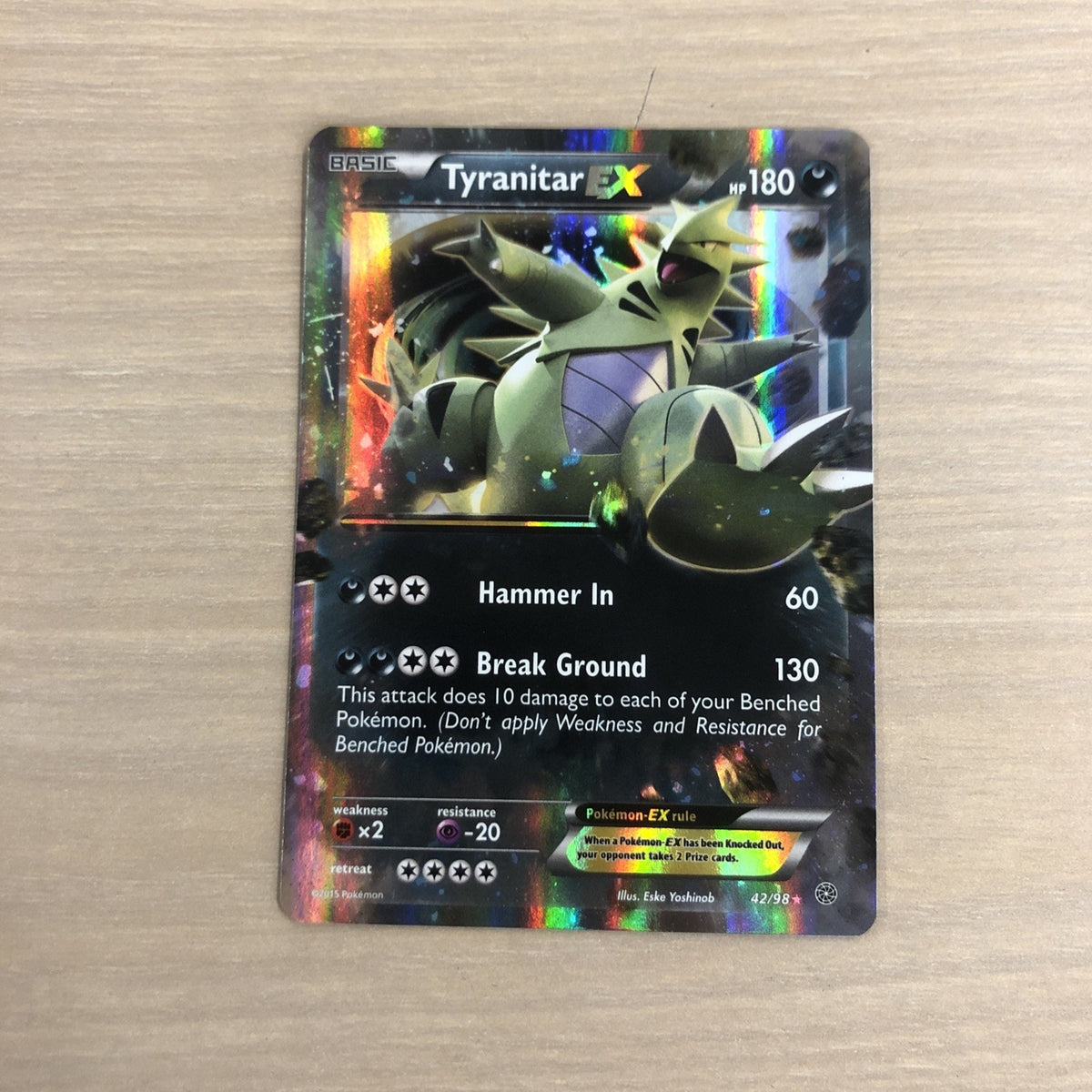 Tyranitar EX 42/98 XY - Ancient Origins Holo
