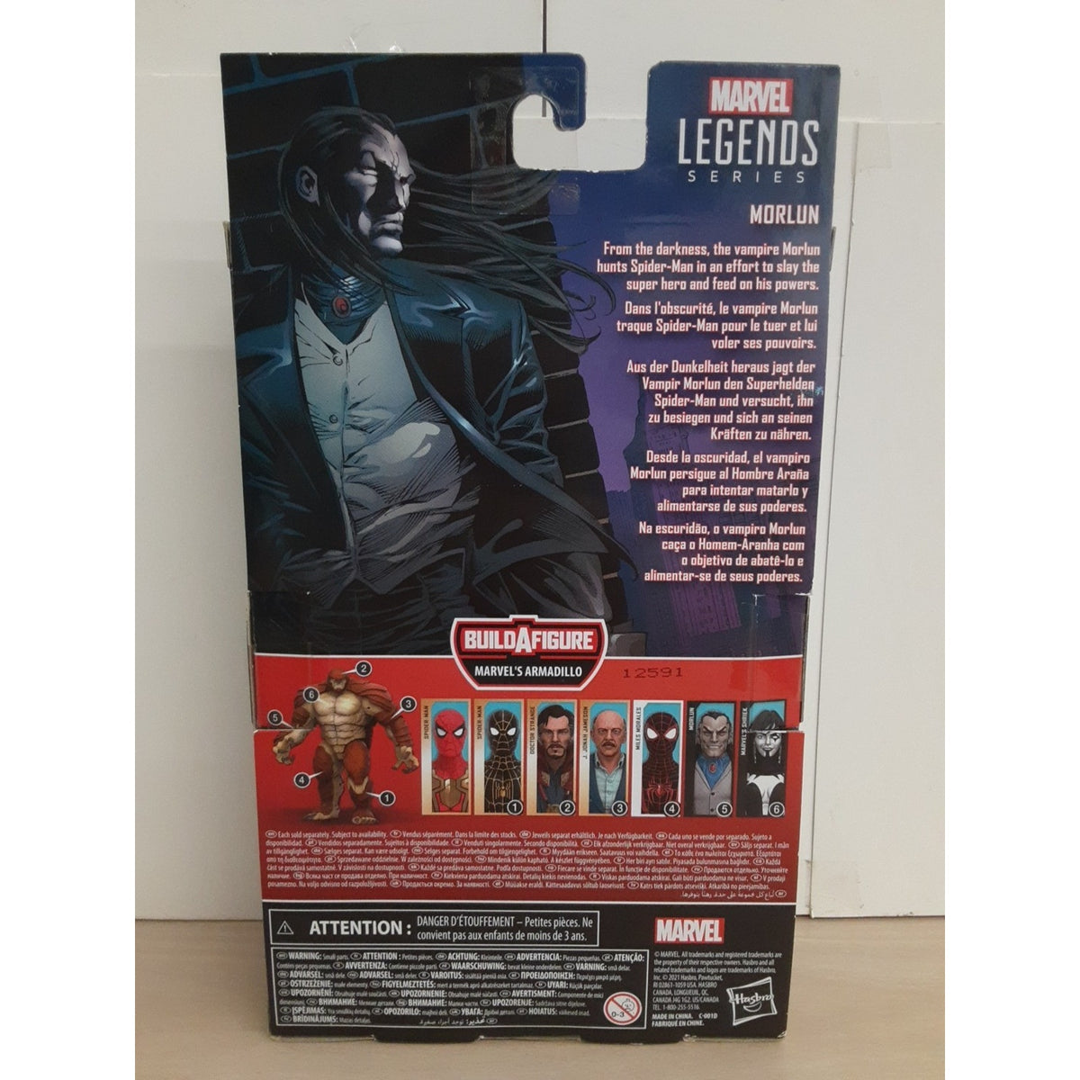 Marvel Legends Marvel Spider-Man Morlun Action Figure Marvel's Armadillo BAF