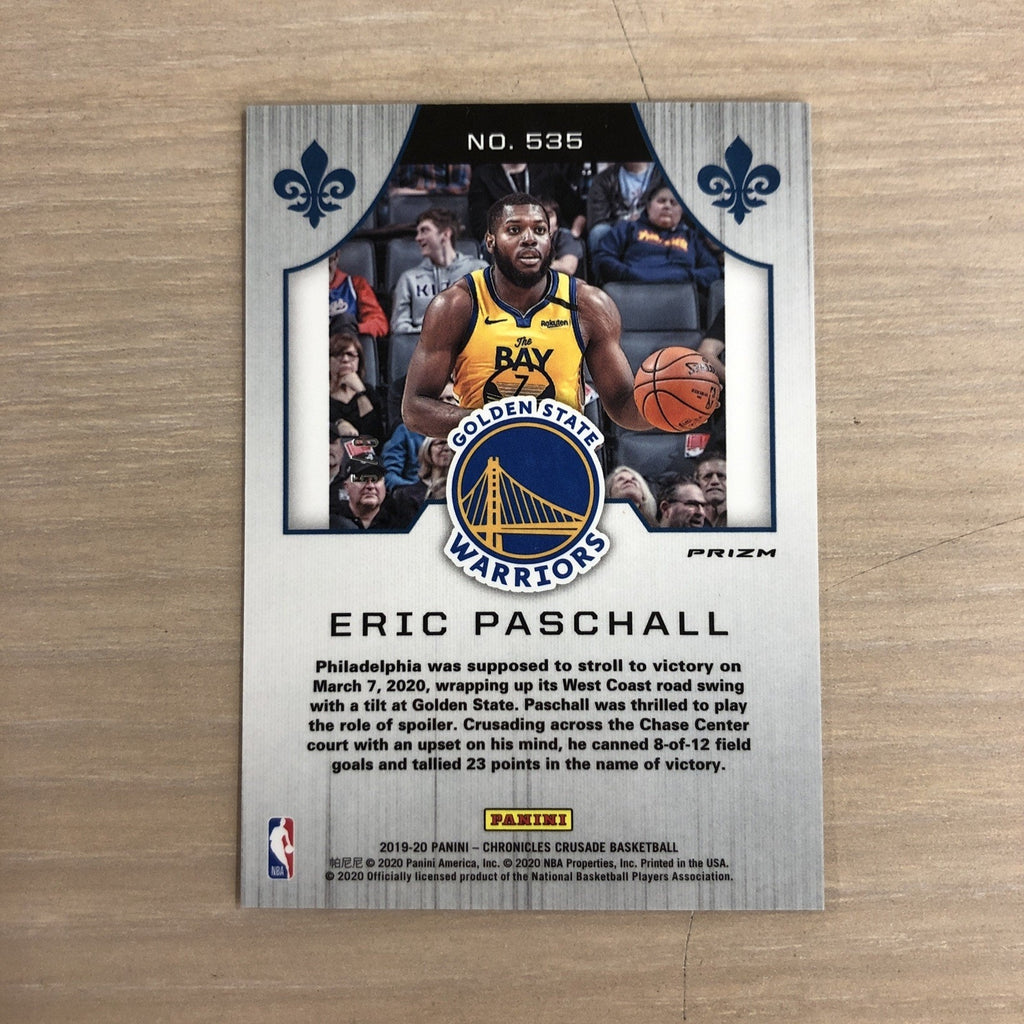 2019-20 Panini Chronicles Crusade Basketball Eric Paschall Prizm /8