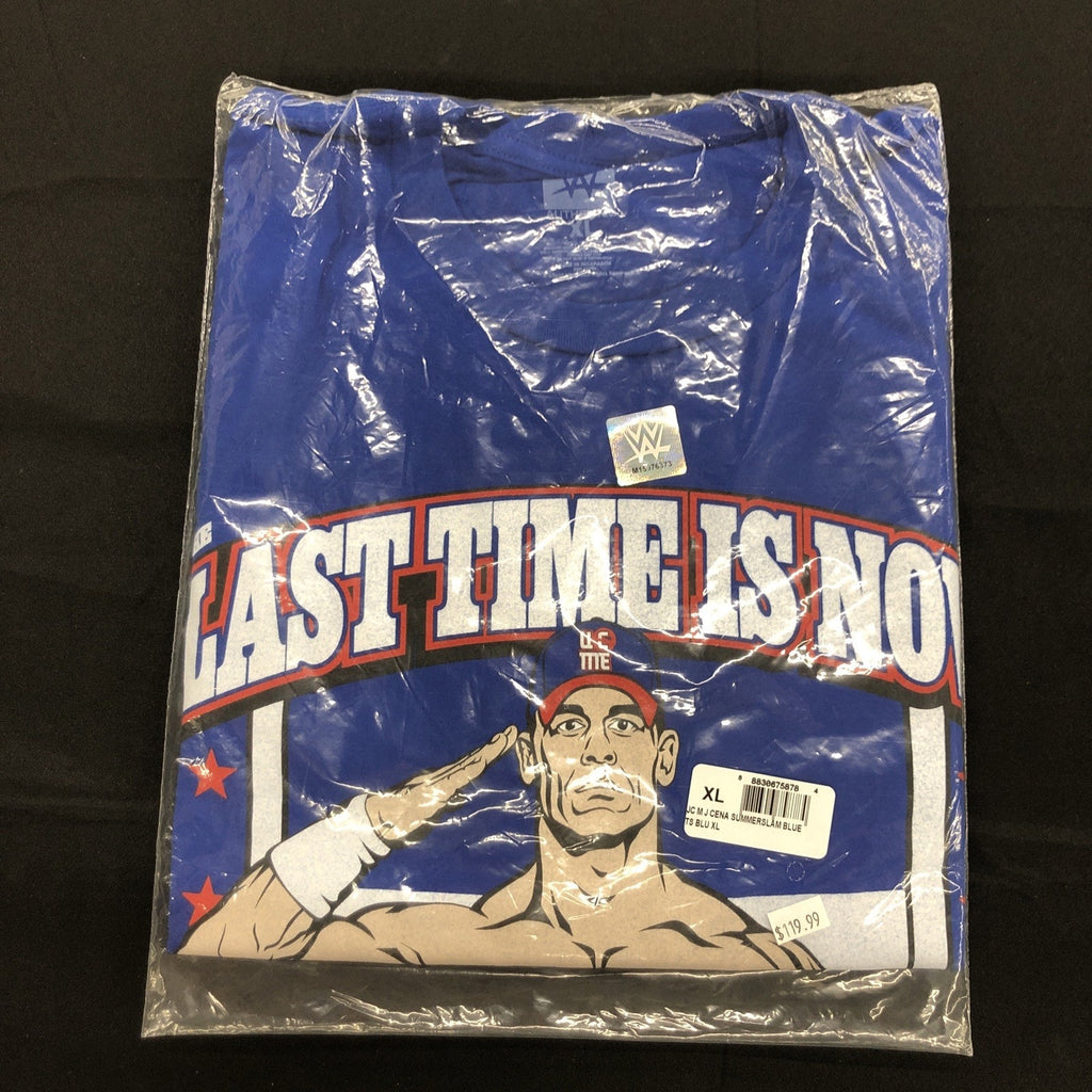 WWE John Cena Farewell Tour 2025 SummerSlam Blue T-Shirt XL