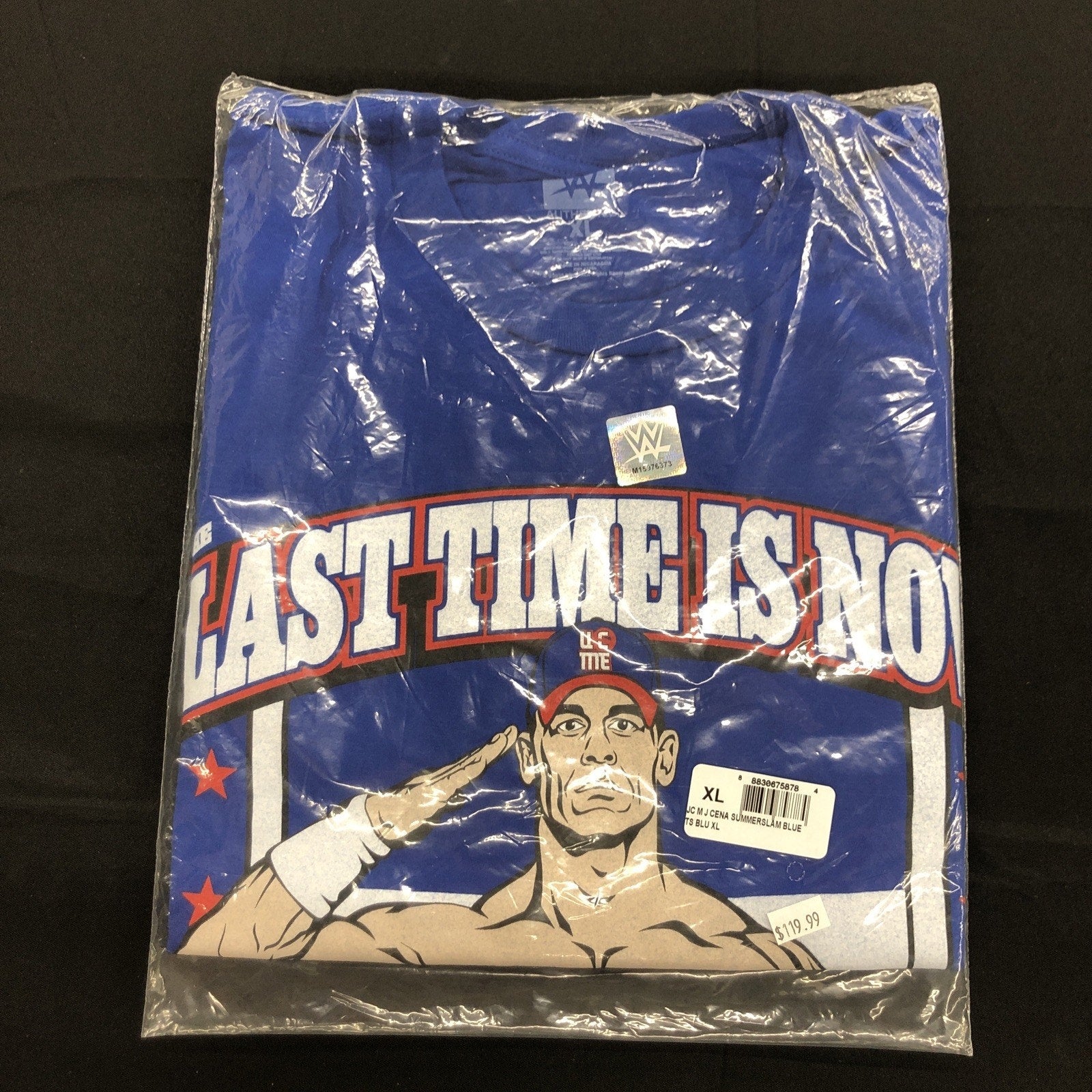 WWE John Cena Farewell Tour 2025 SummerSlam Blue T-Shirt XL