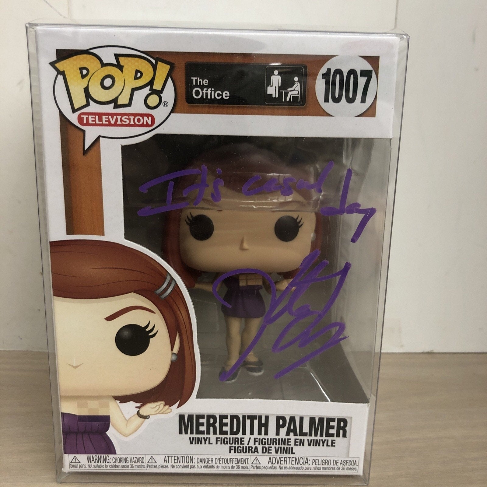 Kate Flannery signed Funko Pop The Office 1007 W/ PSA COA Autograph Inscribed