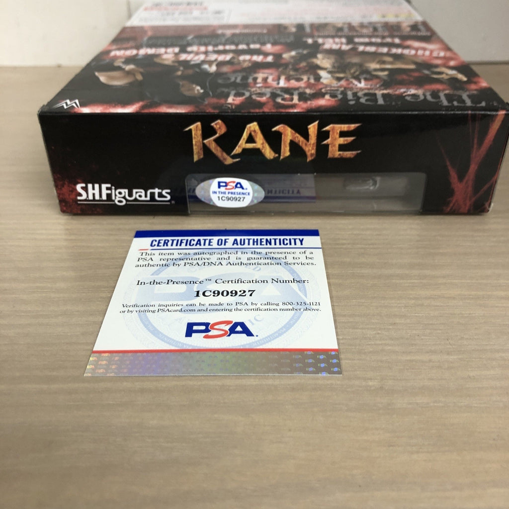 KANE WWE - SH FIGUARTS BANDAI FIGURE BIG RED MONSTER AUTOGRAPH SIGNED PSA COA