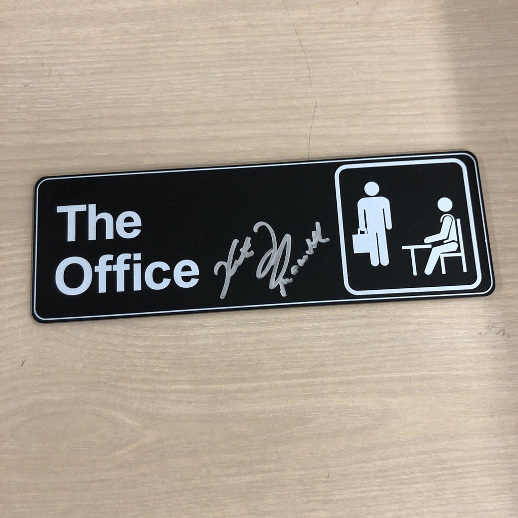 Kate Flannery Signed The Office Sign PSA COA 7” X 3” Meredith Autograph
