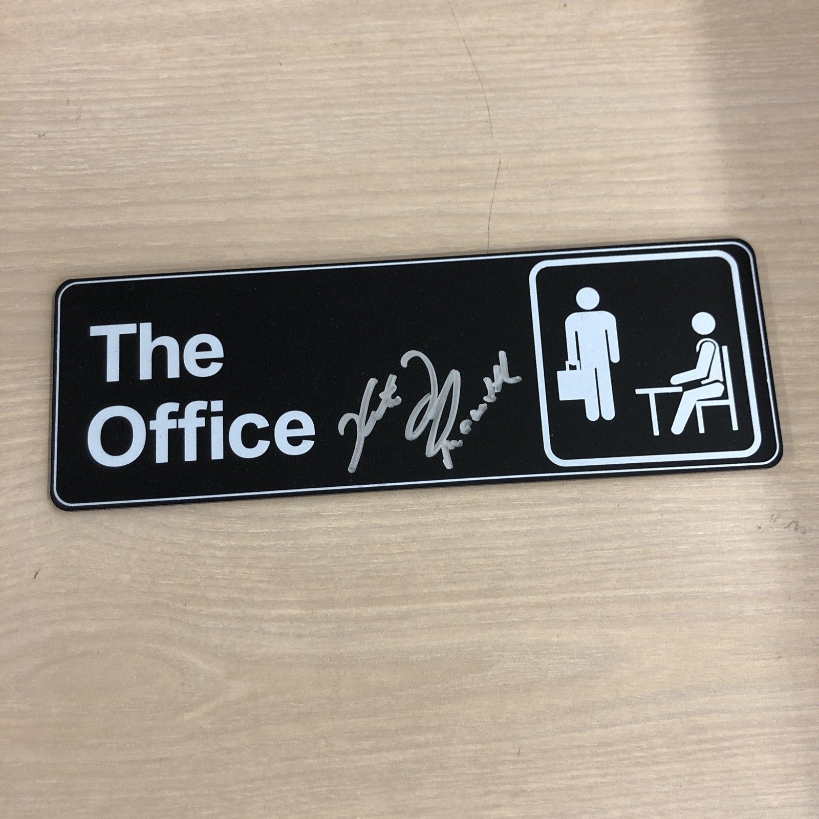 Kate Flannery Signed The Office Sign PSA COA 7” X 3” Meredith Autograph