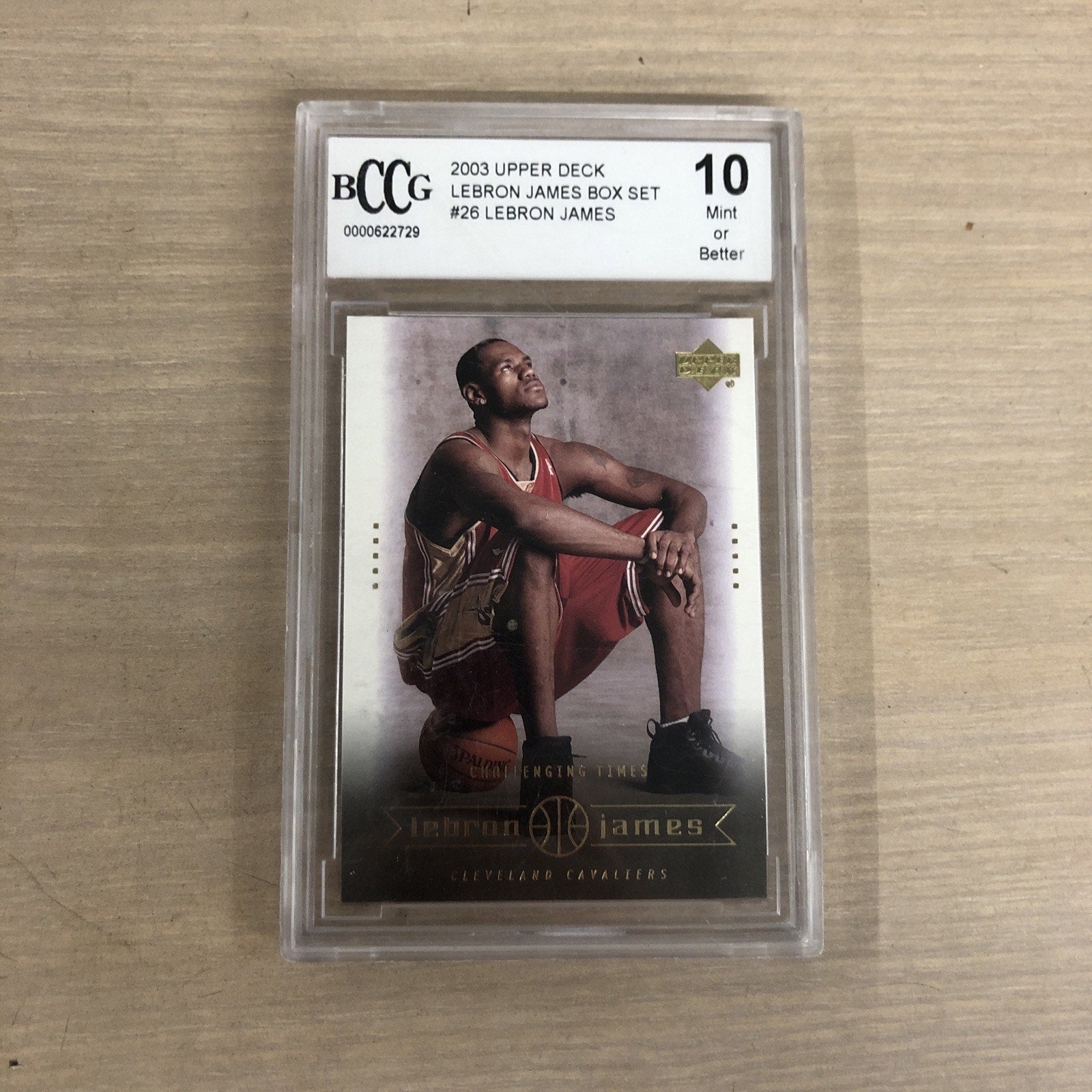 LeBron James 2003 Upper Deck Box Set #26 Rookie BCCG 10