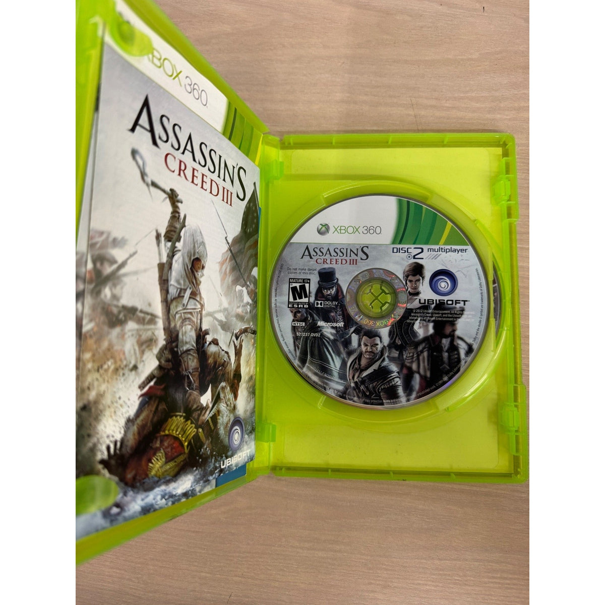 Assassin's Creed III Xbox 360 Video Game Action Adventure Ubisoft