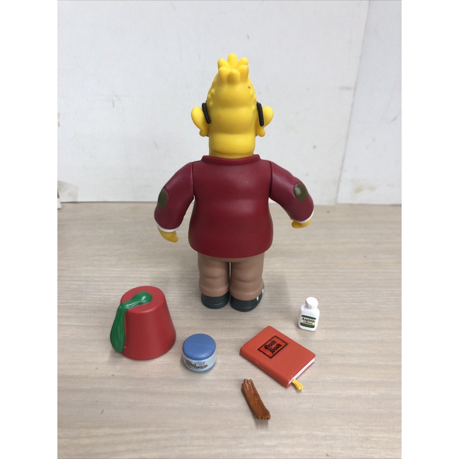 The SIMPSONS world of springfield SUNDAY BEST GRANDPA Playmates LOOSE COMPLETE