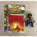1992 TMNT Wacky Wild West Bandito Bashin’ Mike Figure + Cardback